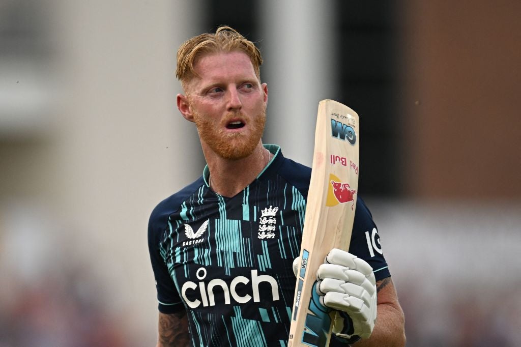 England’s Ben Stokes leaves the pitch after being dismissed cheaply at Chester-le-Street