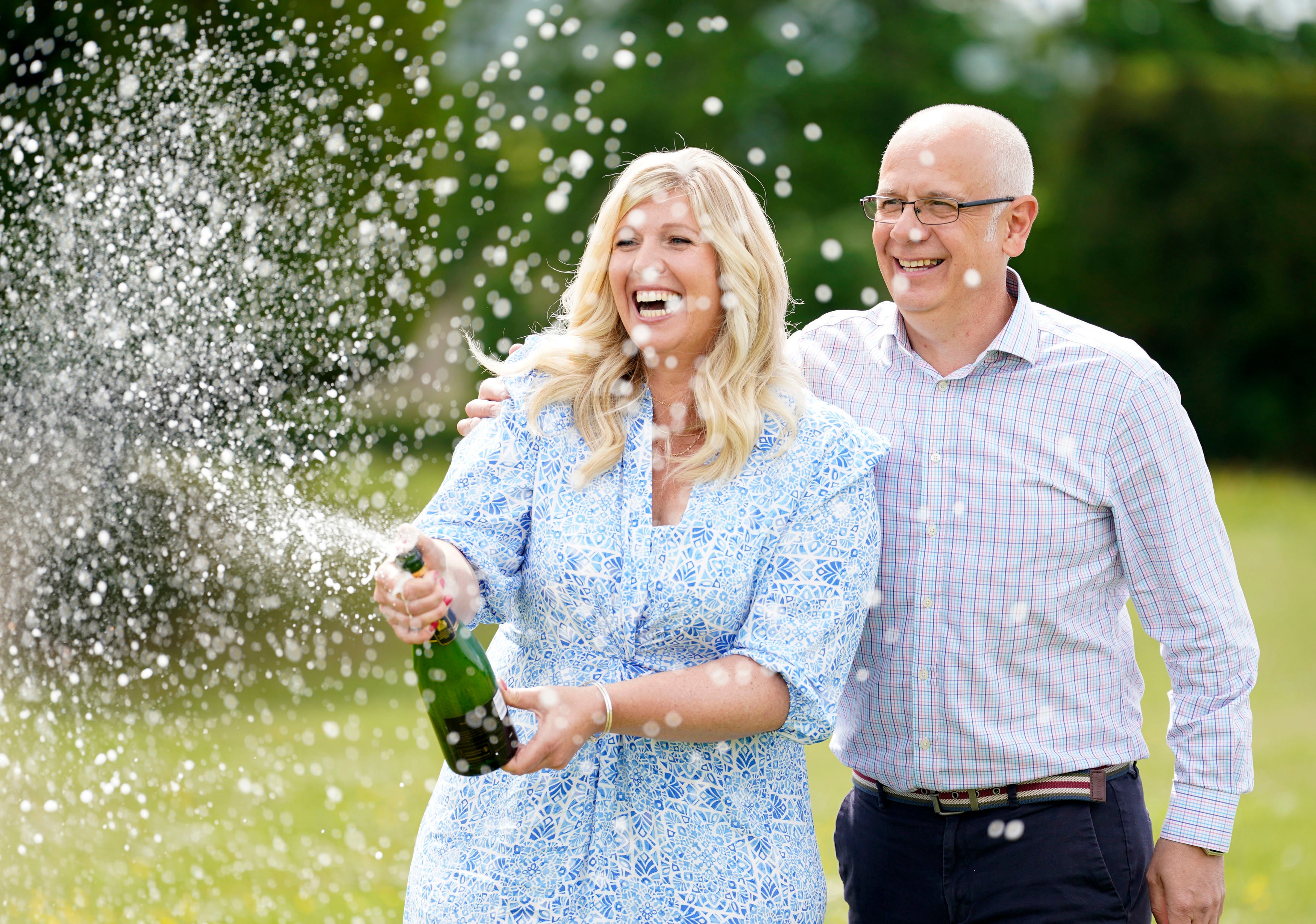 Joe and Jess Thwaite won £184m in the May draw