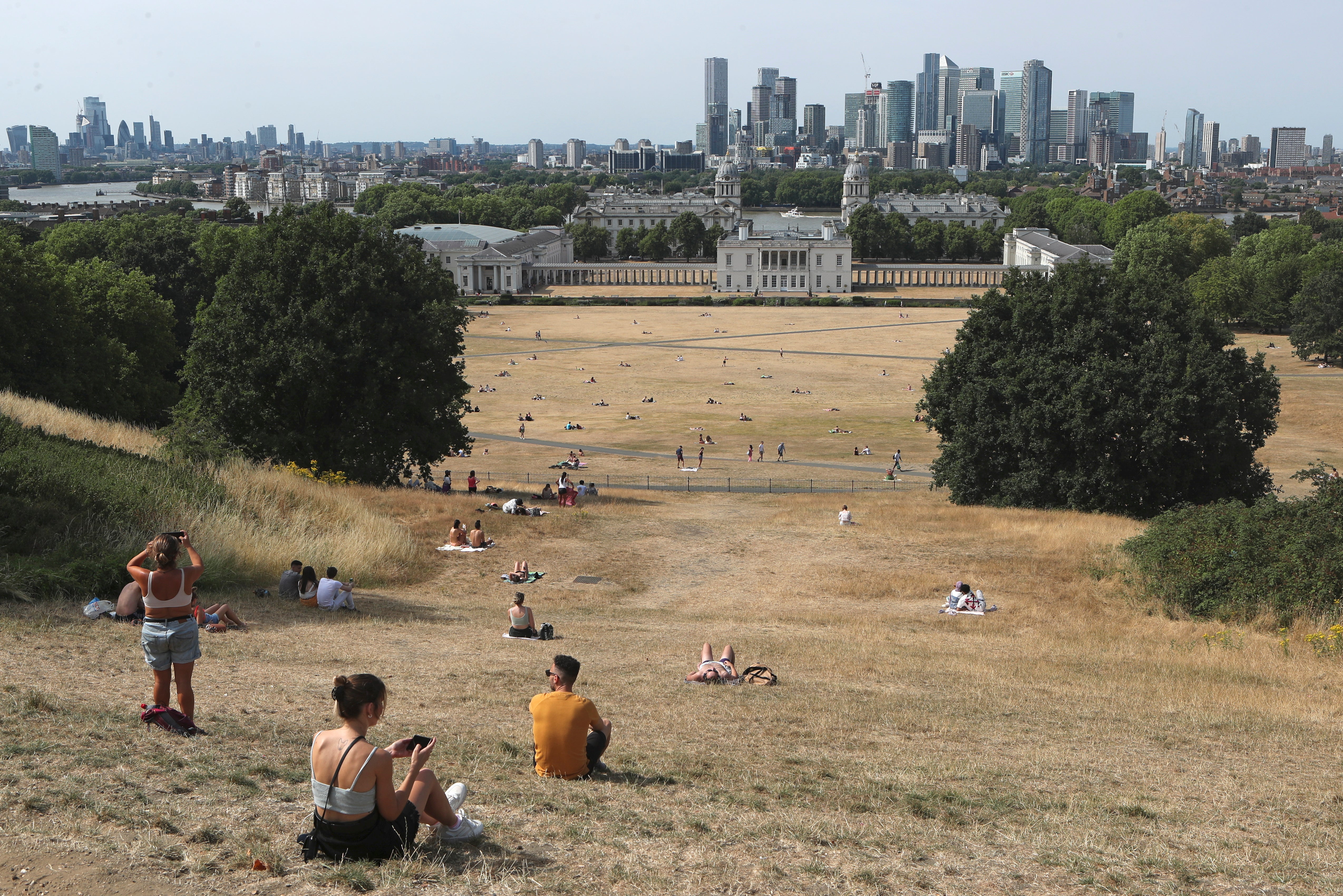 APTOPIX Britain Heat