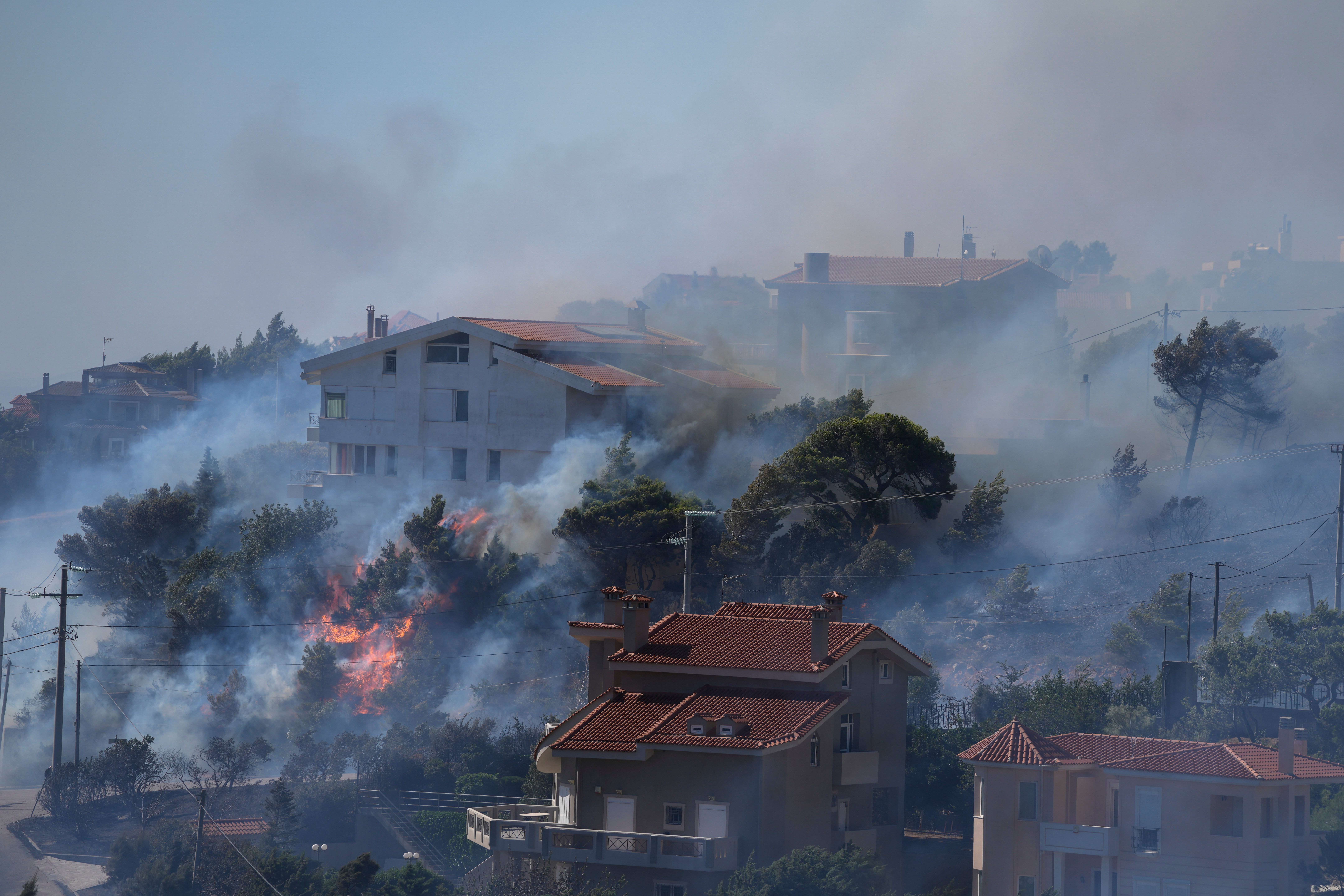 APTOPIX Greece Wildfires
