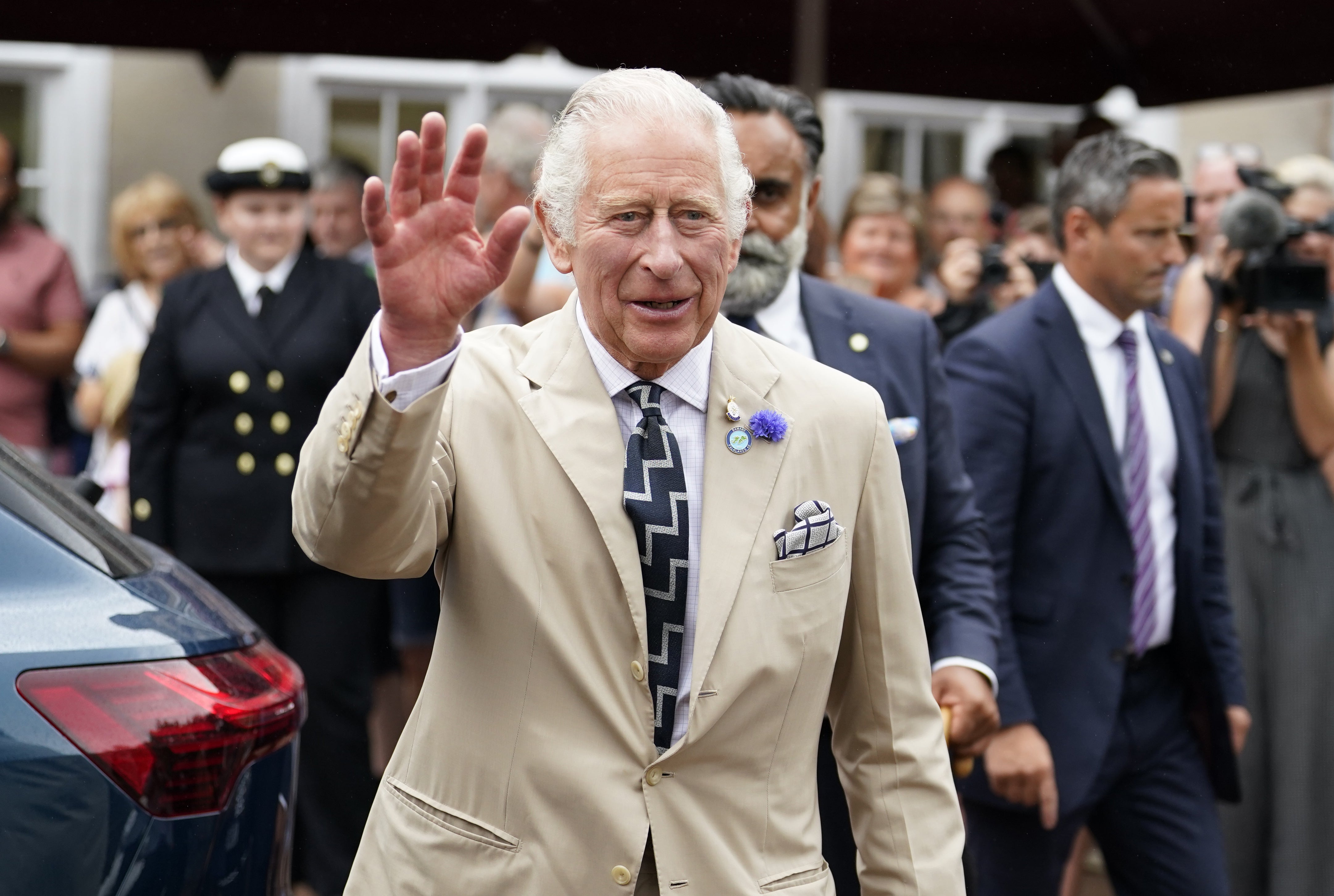 The Prince of Wales and Duchess of Cornwall have visited Torquay in Devon (Andrew Matthews/PA)