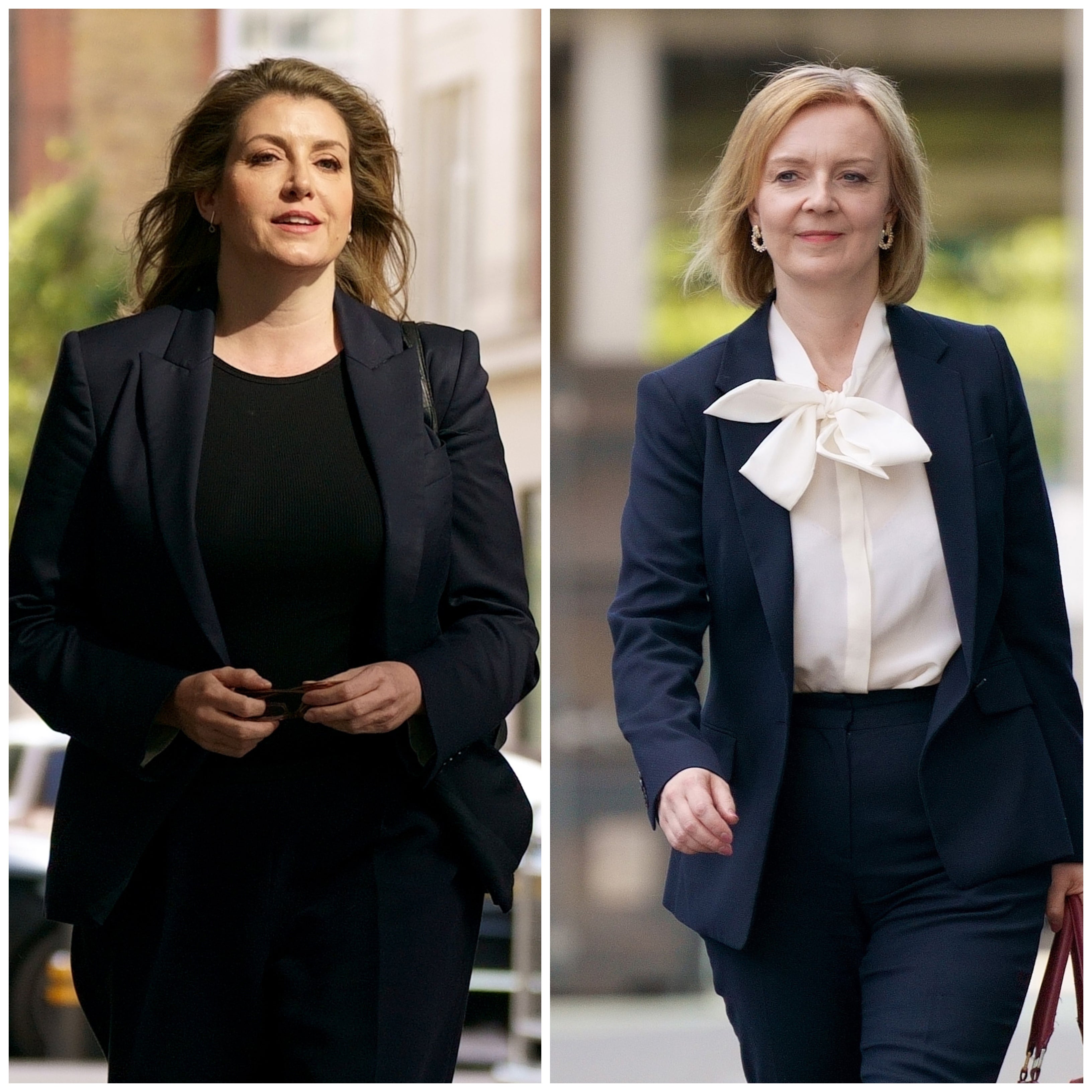 Penny Mordaunt and Liz Truss (Victoria Jones/PA)