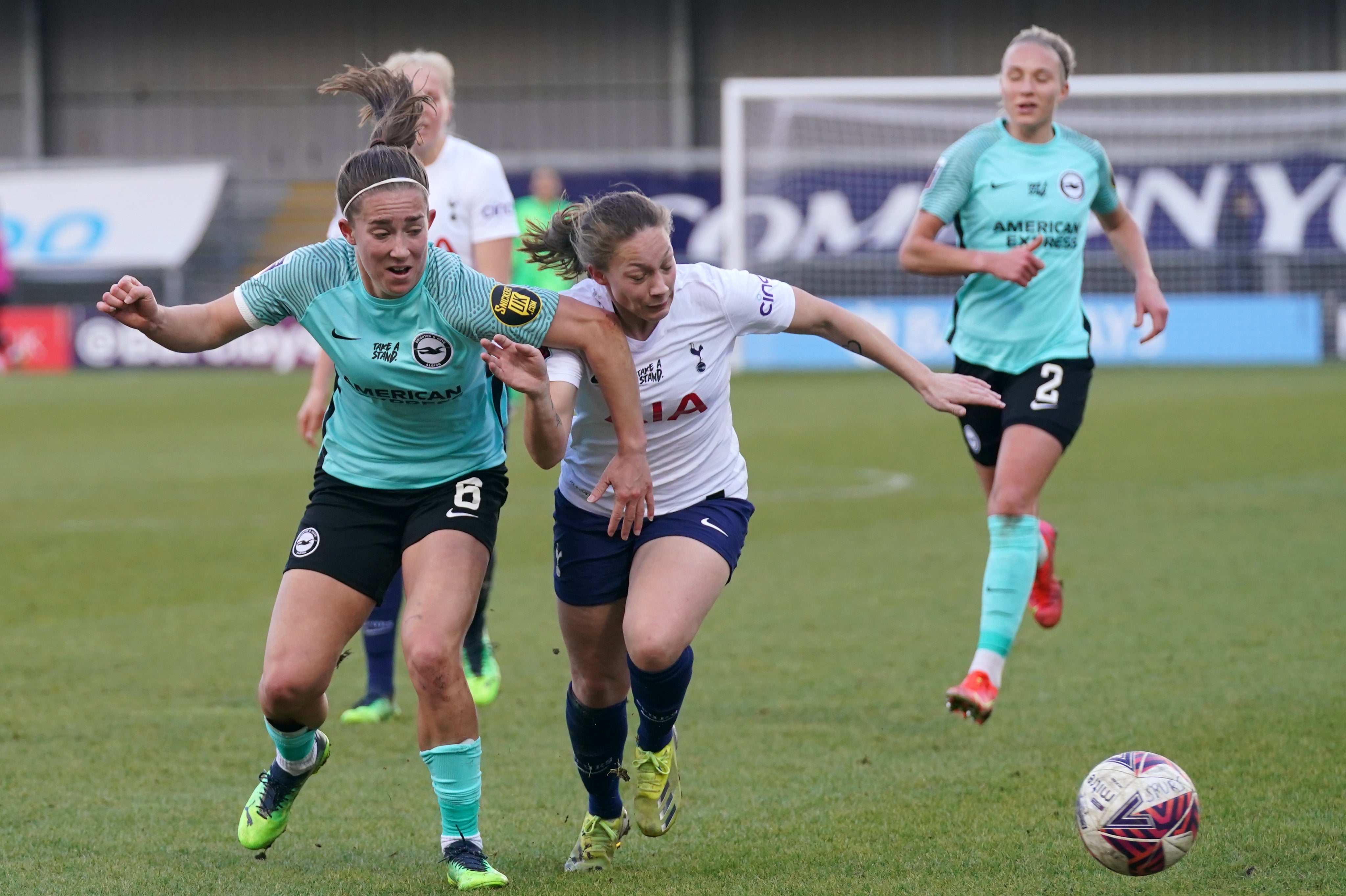 Maya Le Tissier (left) spent four years with Brighton (Jonathan Brady/PA)