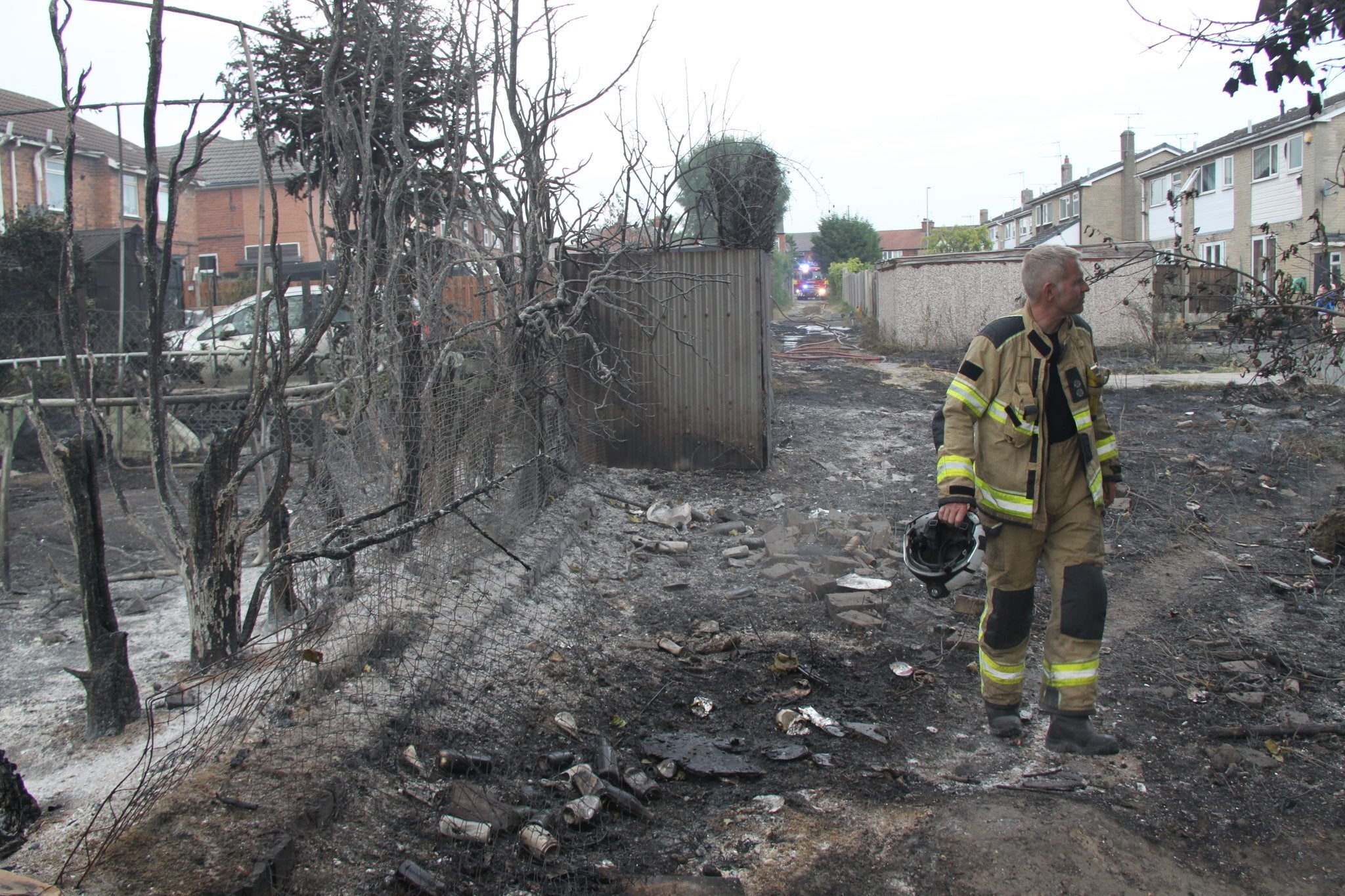 Maltby was among the places hit by fires on Tuesday