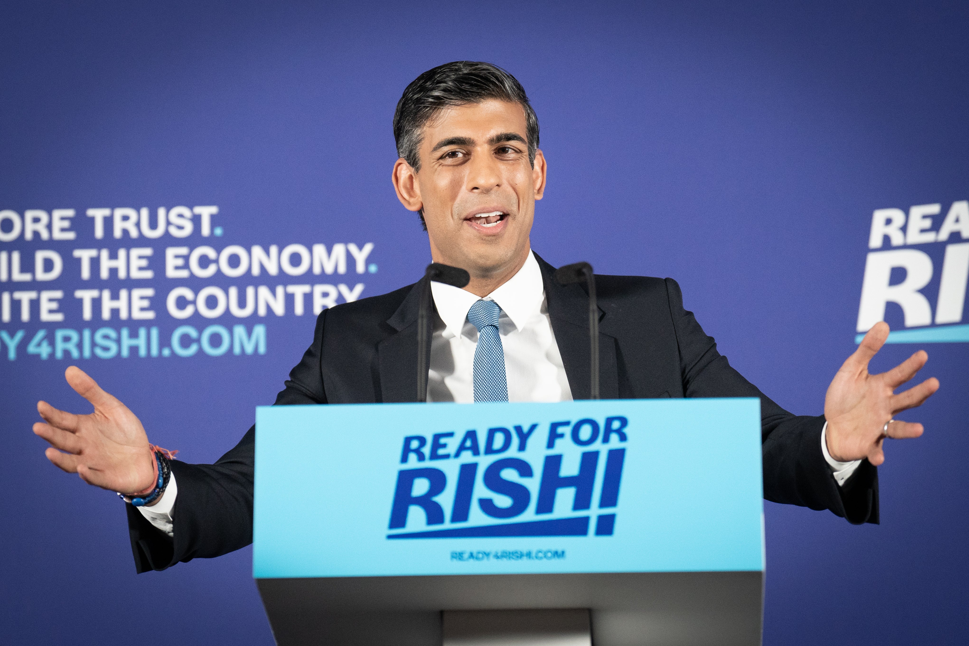 Rishi Sunak appears to be guaranteed a spot on the final ballot paper (Stefan Rousseau/PA)