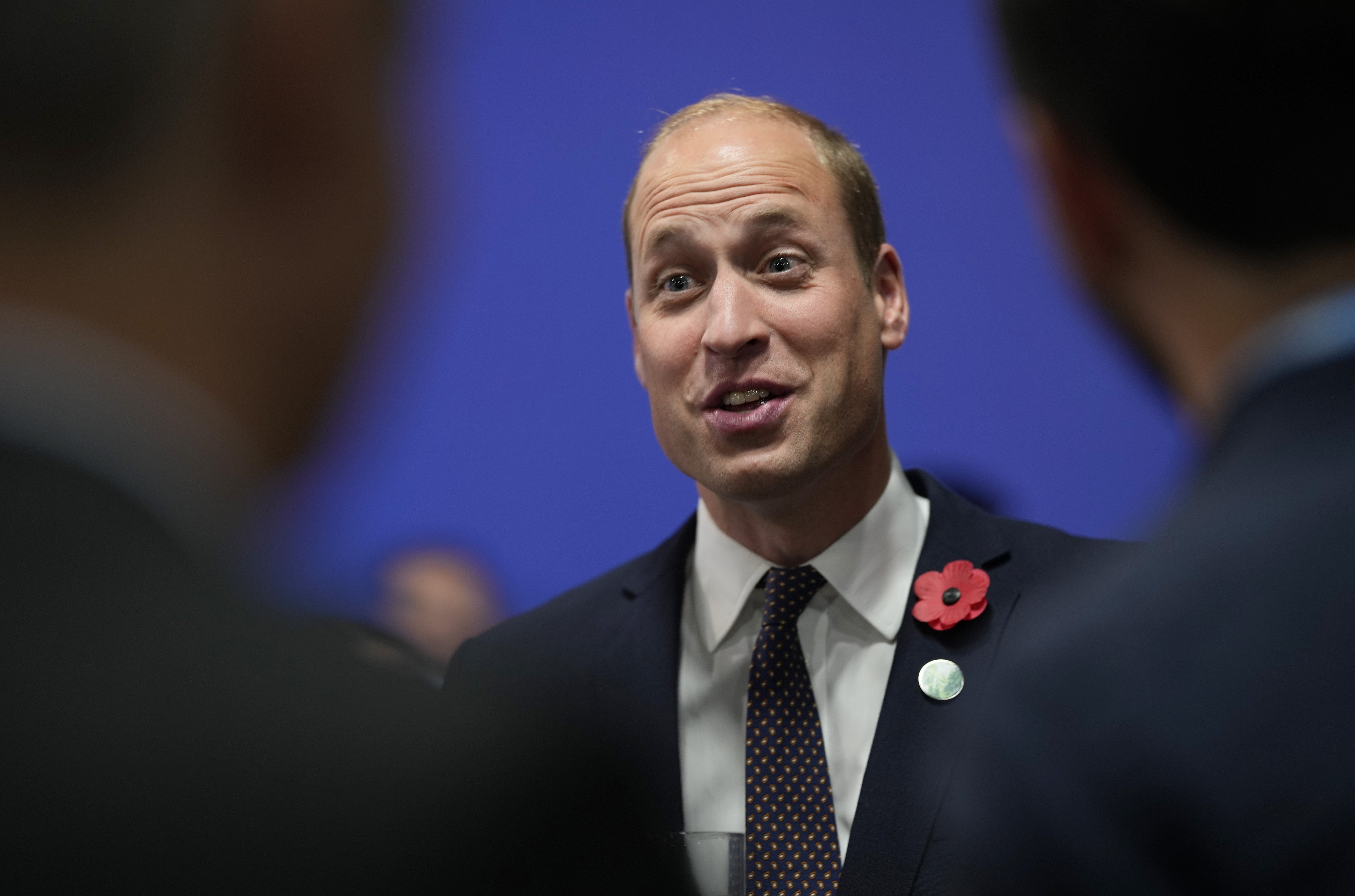 The Duke of Cambridge speaks to Earthshot prize winner (Alistair Grant/PA)