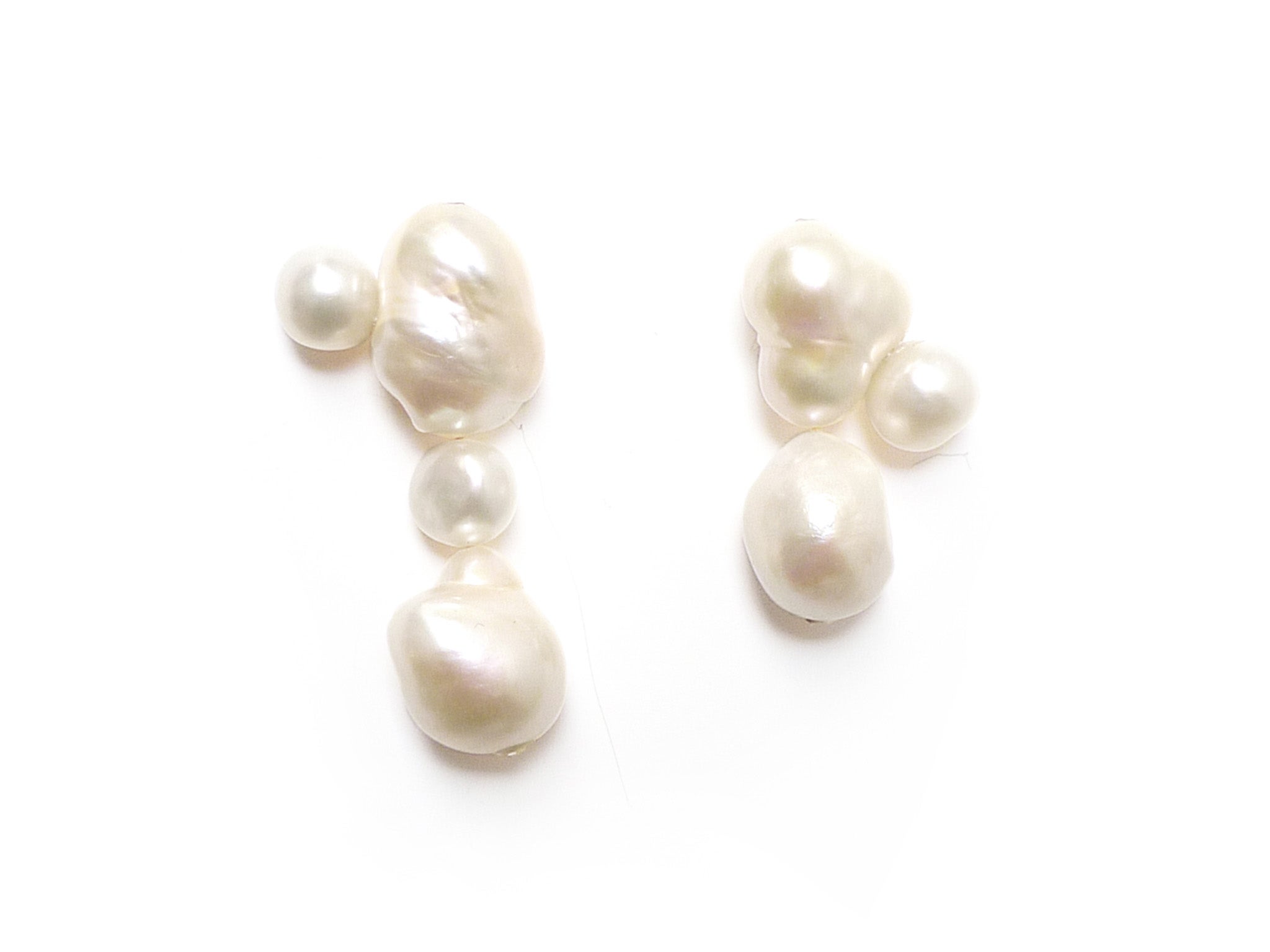 Pond cloud drops earrings