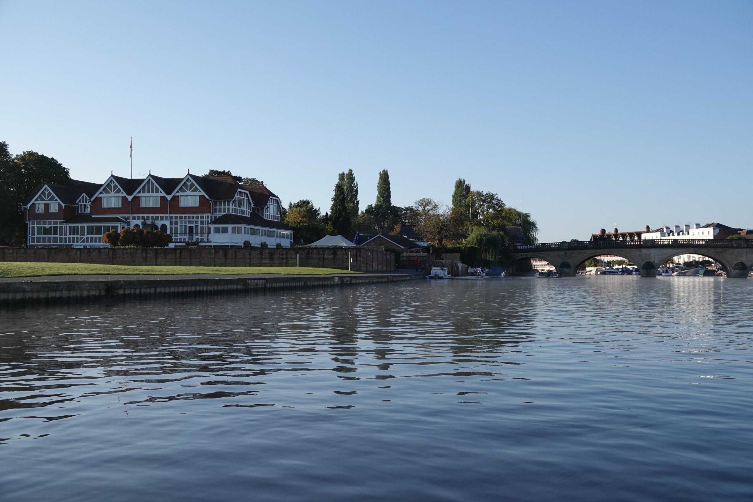 The riverside Leander Club, Henley