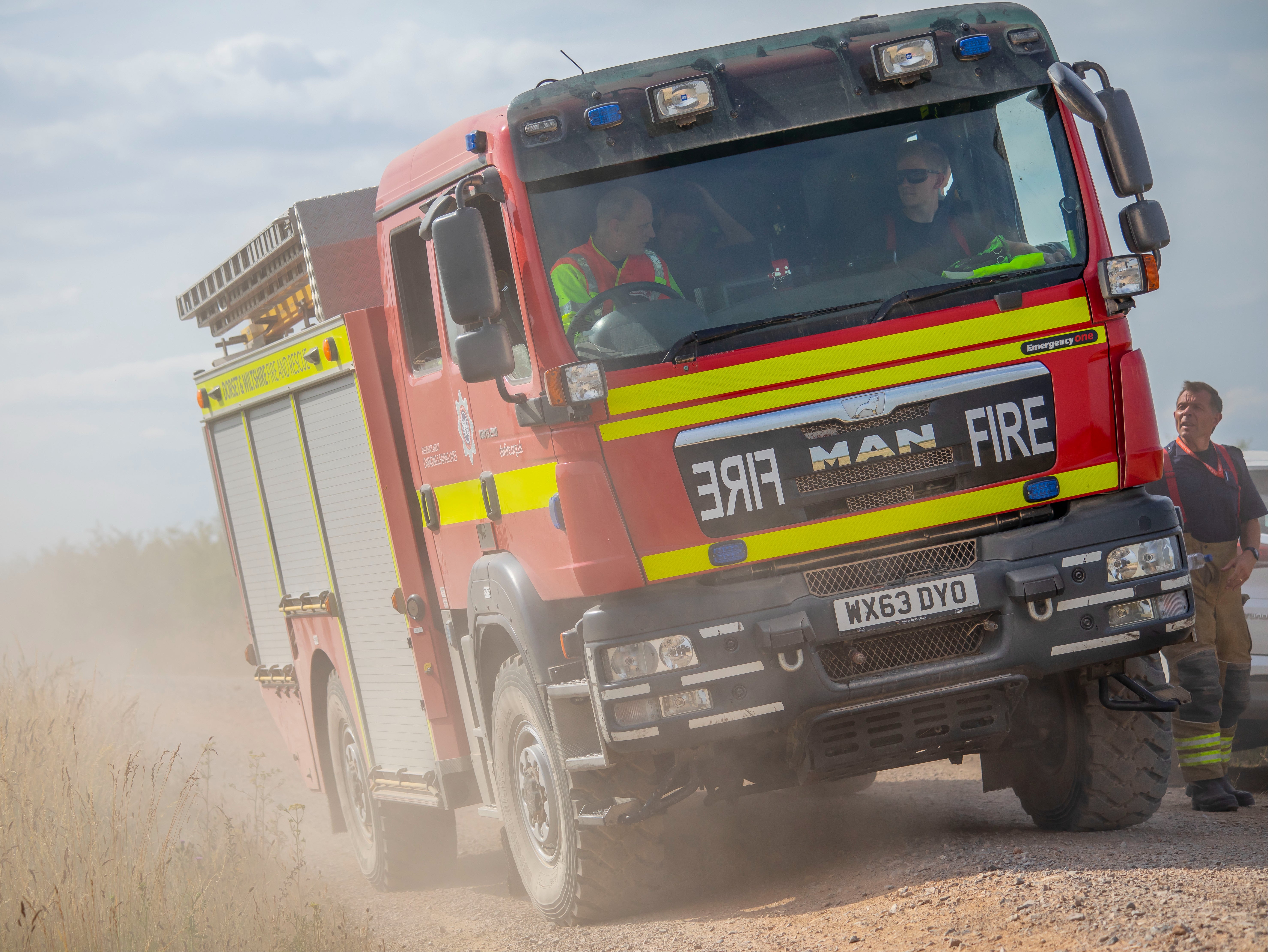 Paul Clement (right) says his crew has faced ‘two weeks of intense pressure’ leading up to fires in record-breaking heat