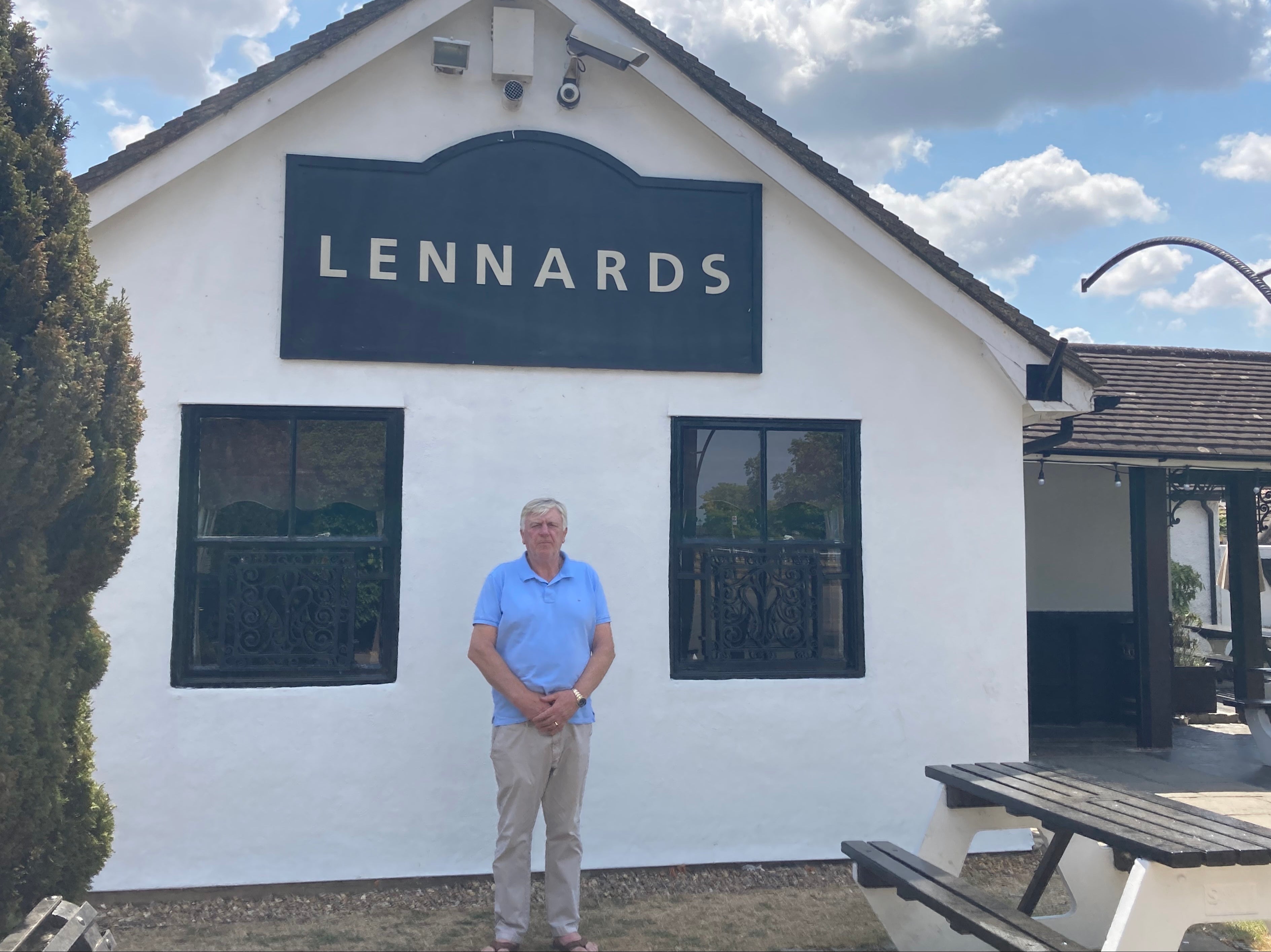 Pub landlord Walter Martin described the fire in Wennington as ‘devastating’ and said ‘you never expect it to be on your own doorstep’