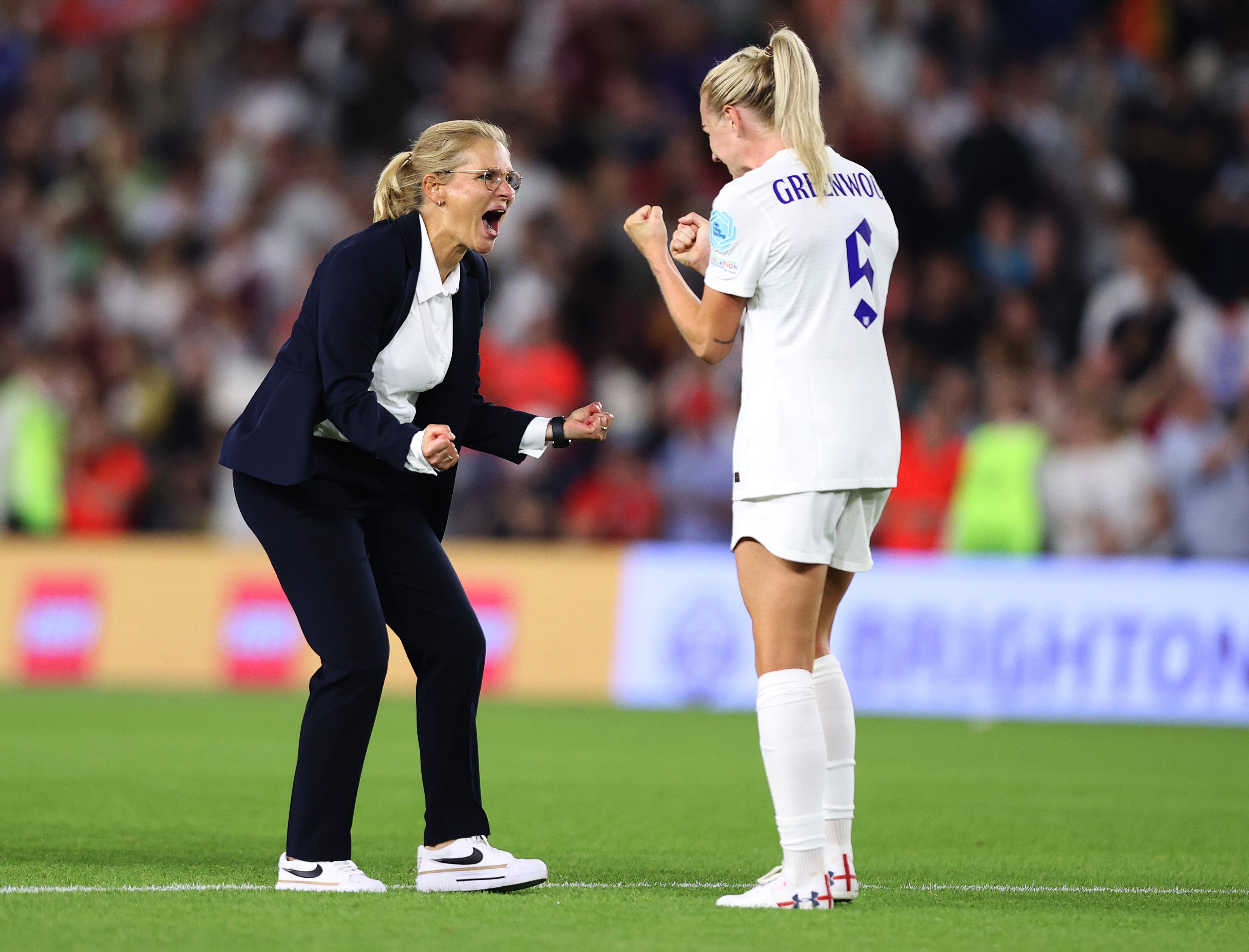 Sarina Wiegman returned to the touchline when England needed her most