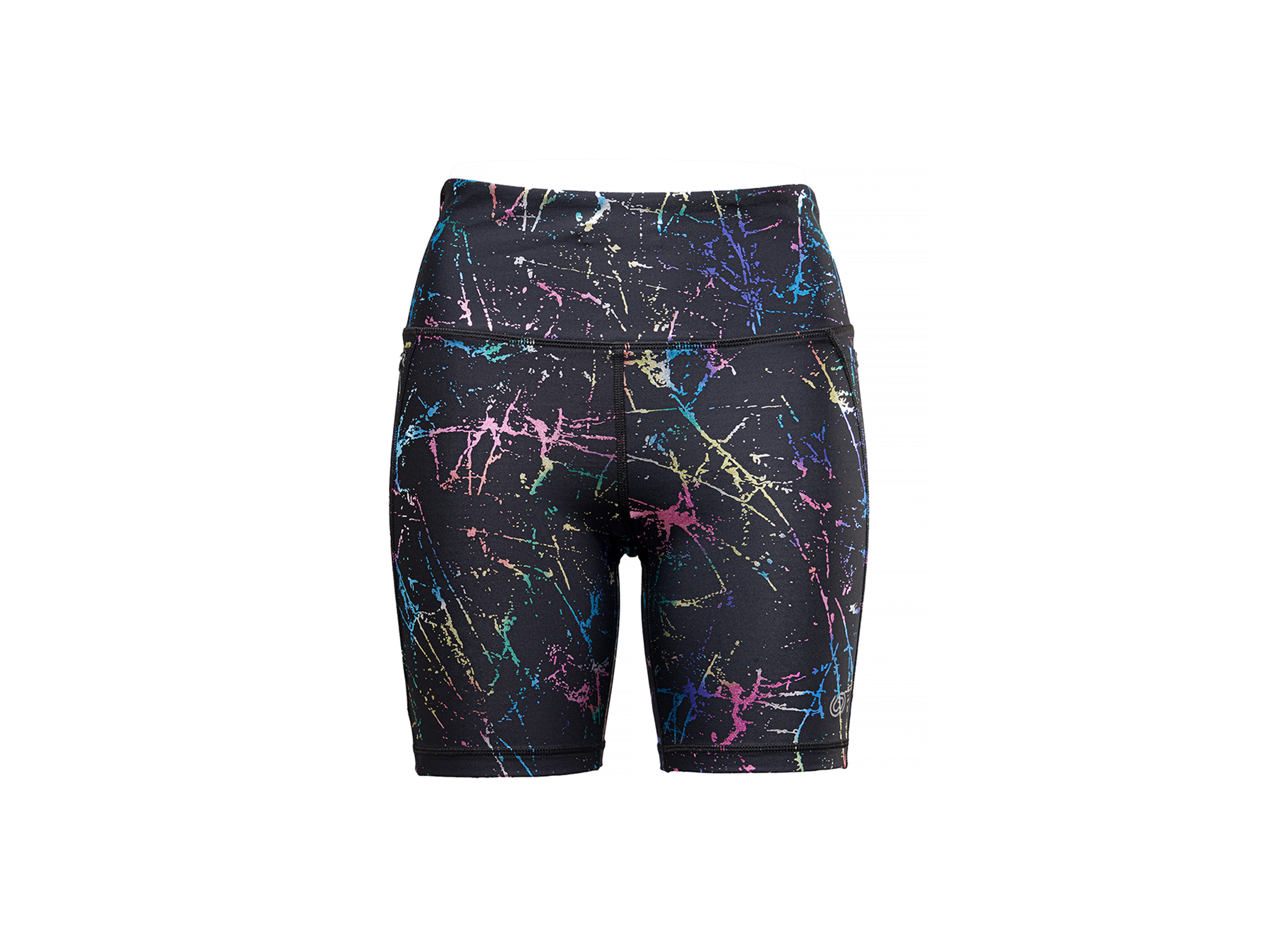 Designed by Sports rainbow bolts running shorts