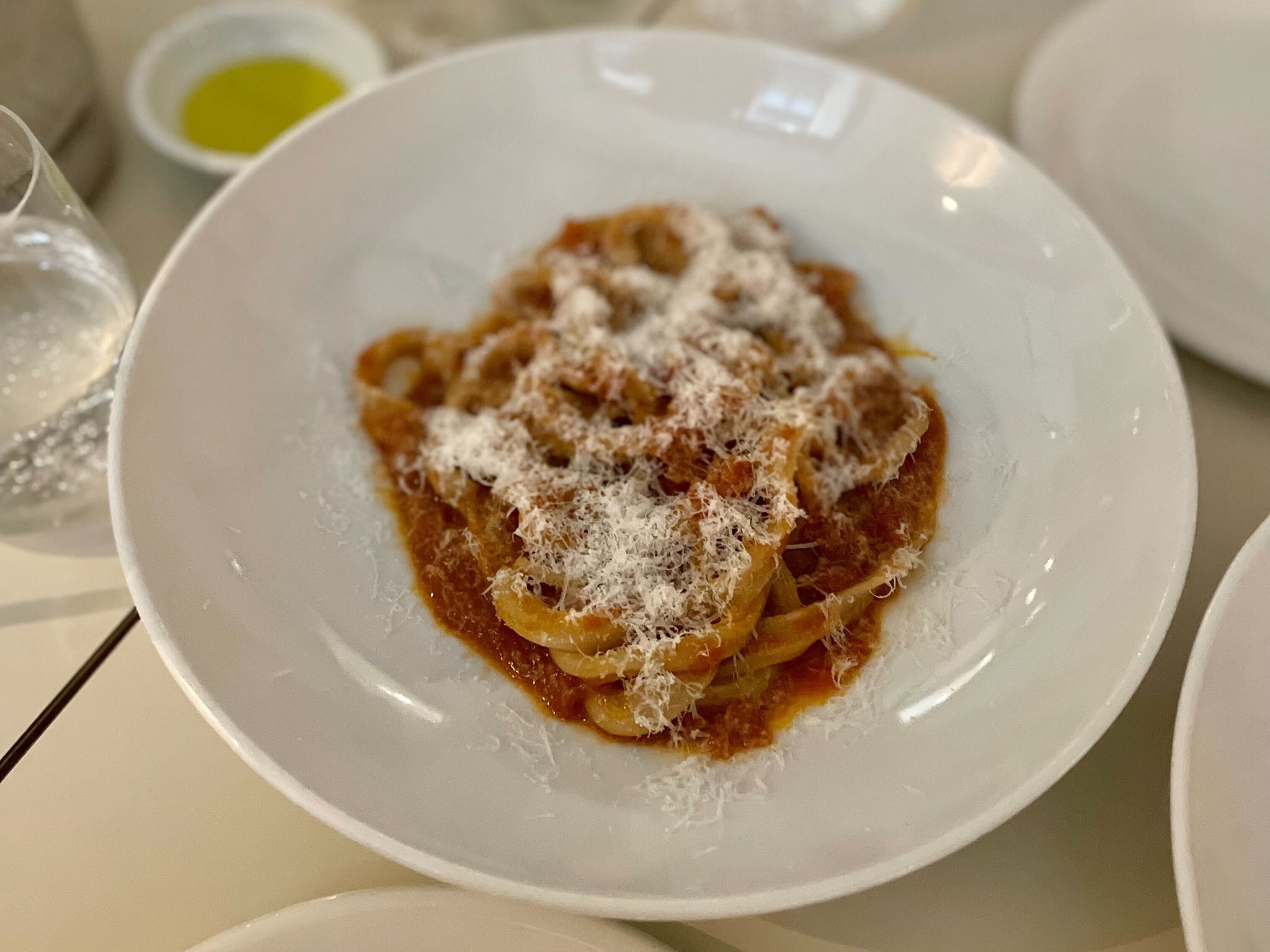 Pici burro e oro: fat doughy spaghetti in a sauce that literally translates as ‘butter and gold’