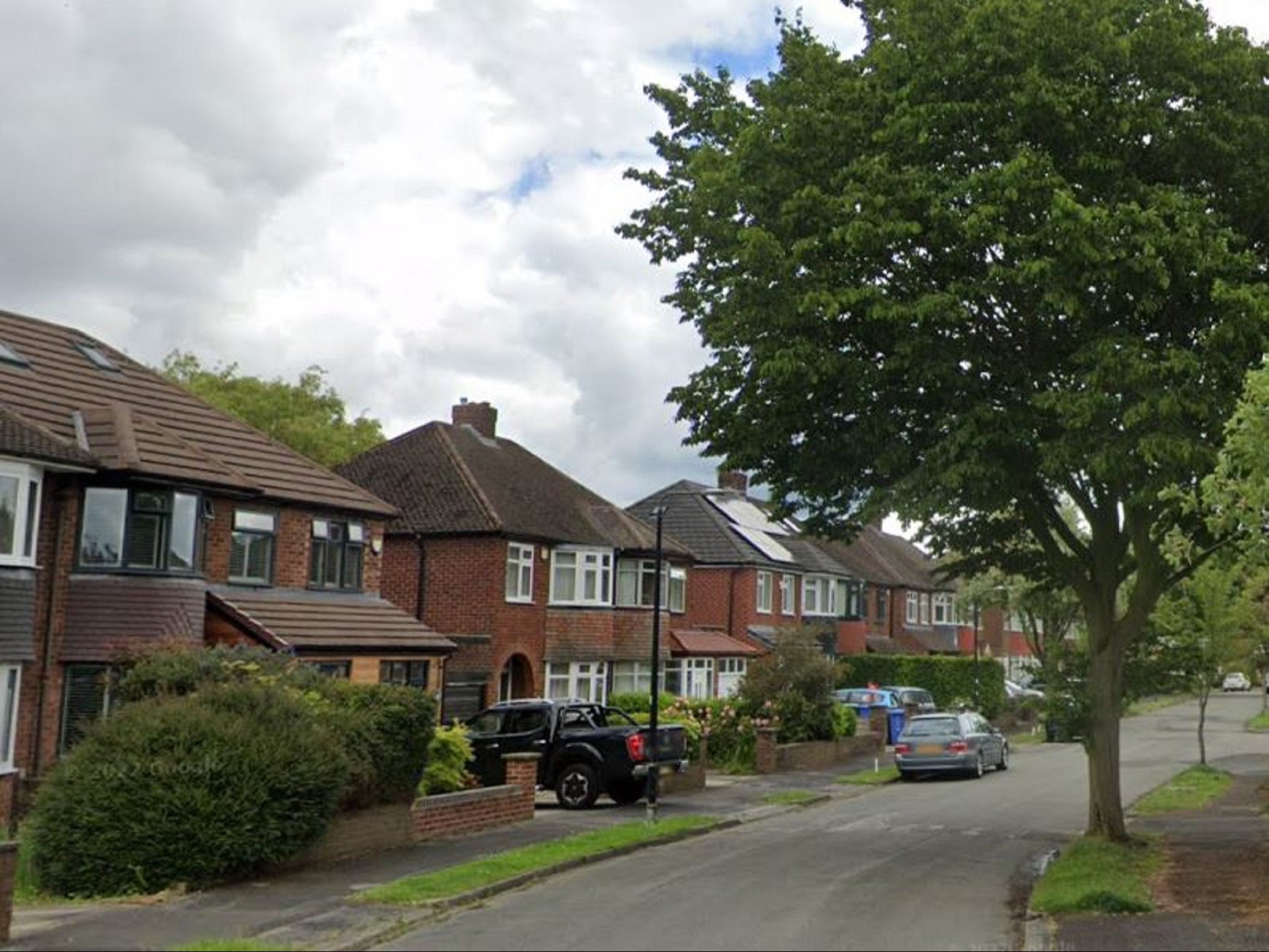 Canterbury Road in Hale, Greater Manchester