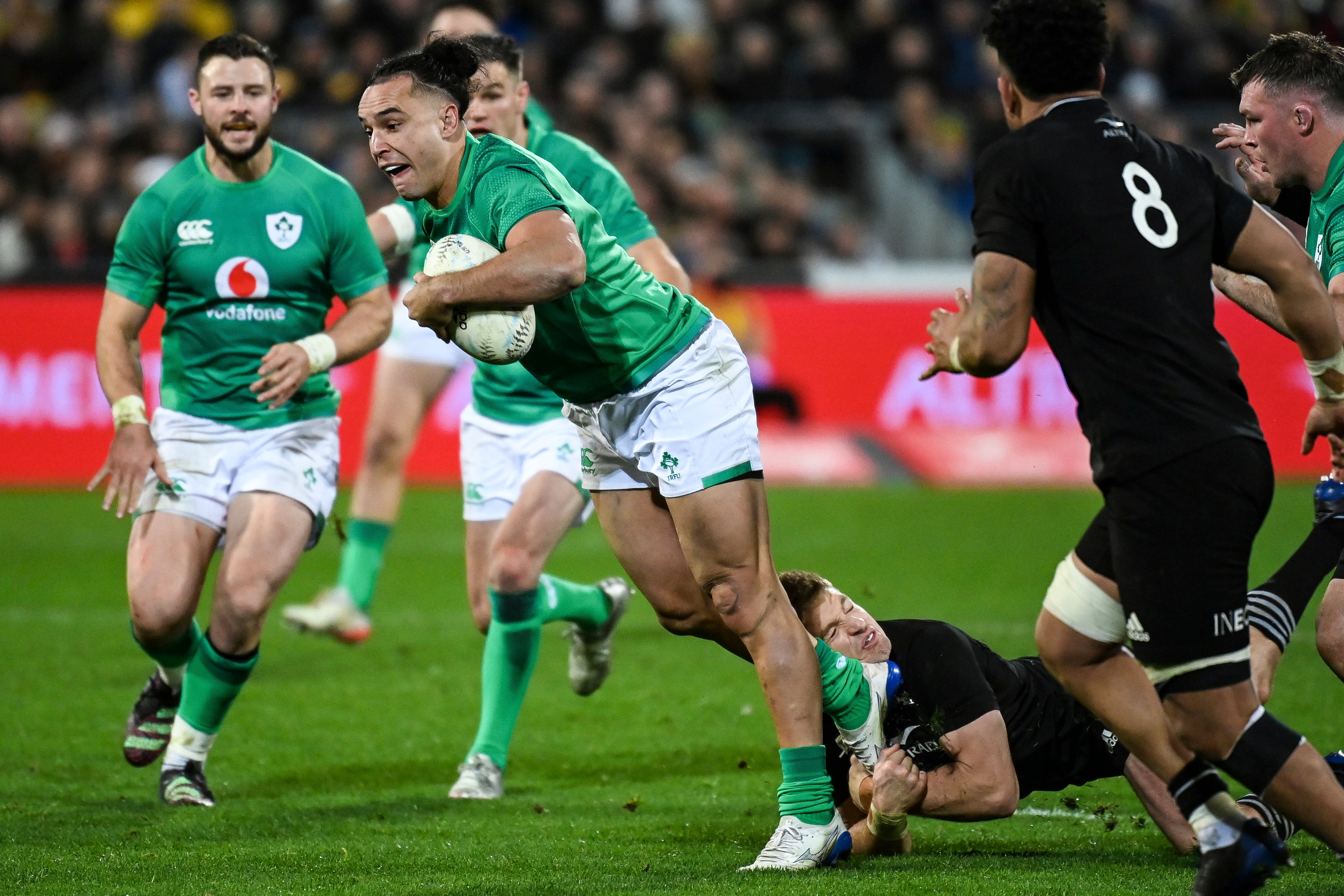 Ireland completed a historic recent series win in New Zealand, while England beat Australia (Andrew Cornaga/AP)