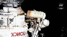 Italian, Russian share rare spacewalk amid Ukraine tensions