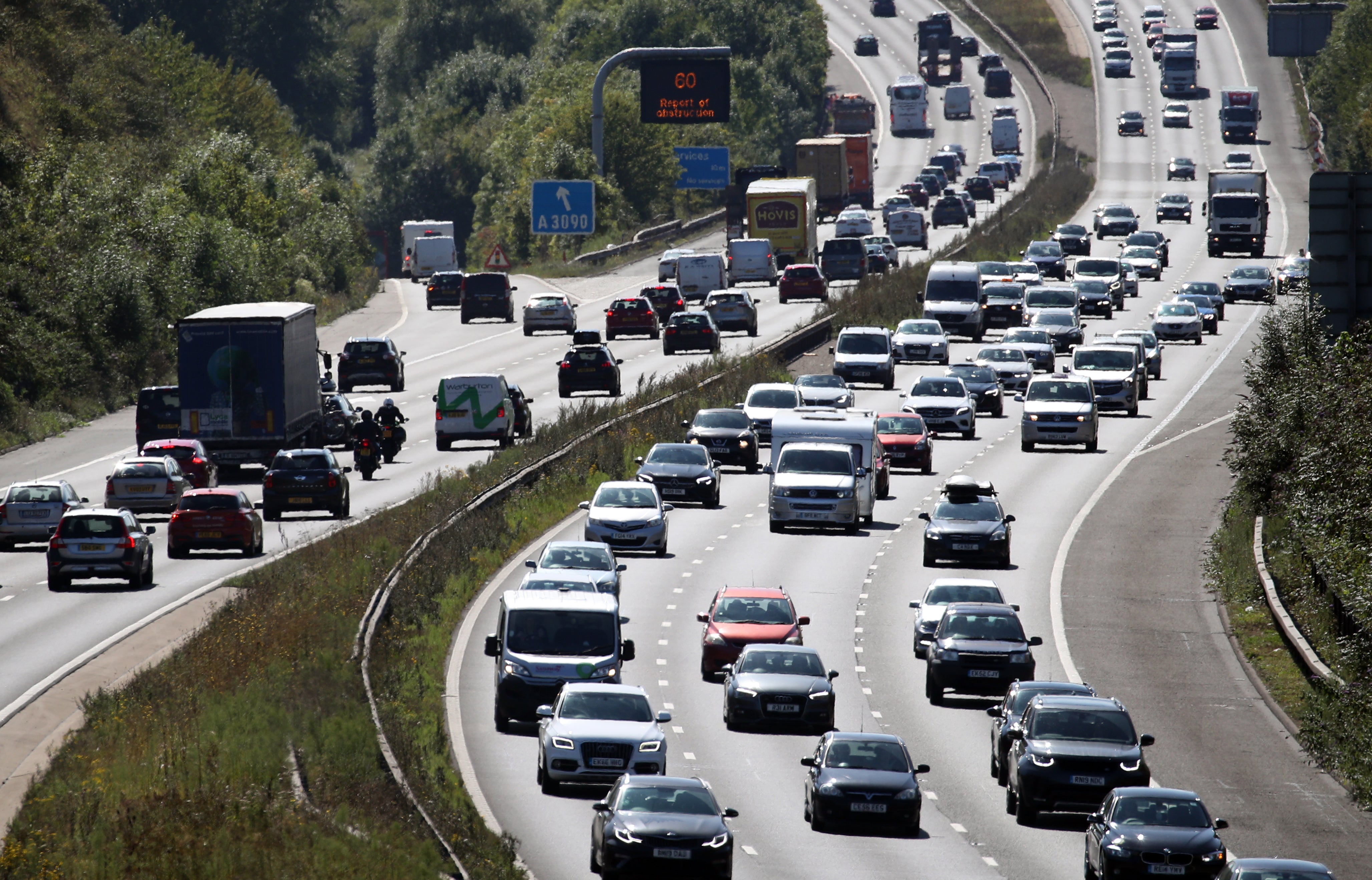 Fuel price protests are set to worsen traffic jams during what is expected to be the busiest summer getaway in at least eight years (Andrew Matthews/PA)