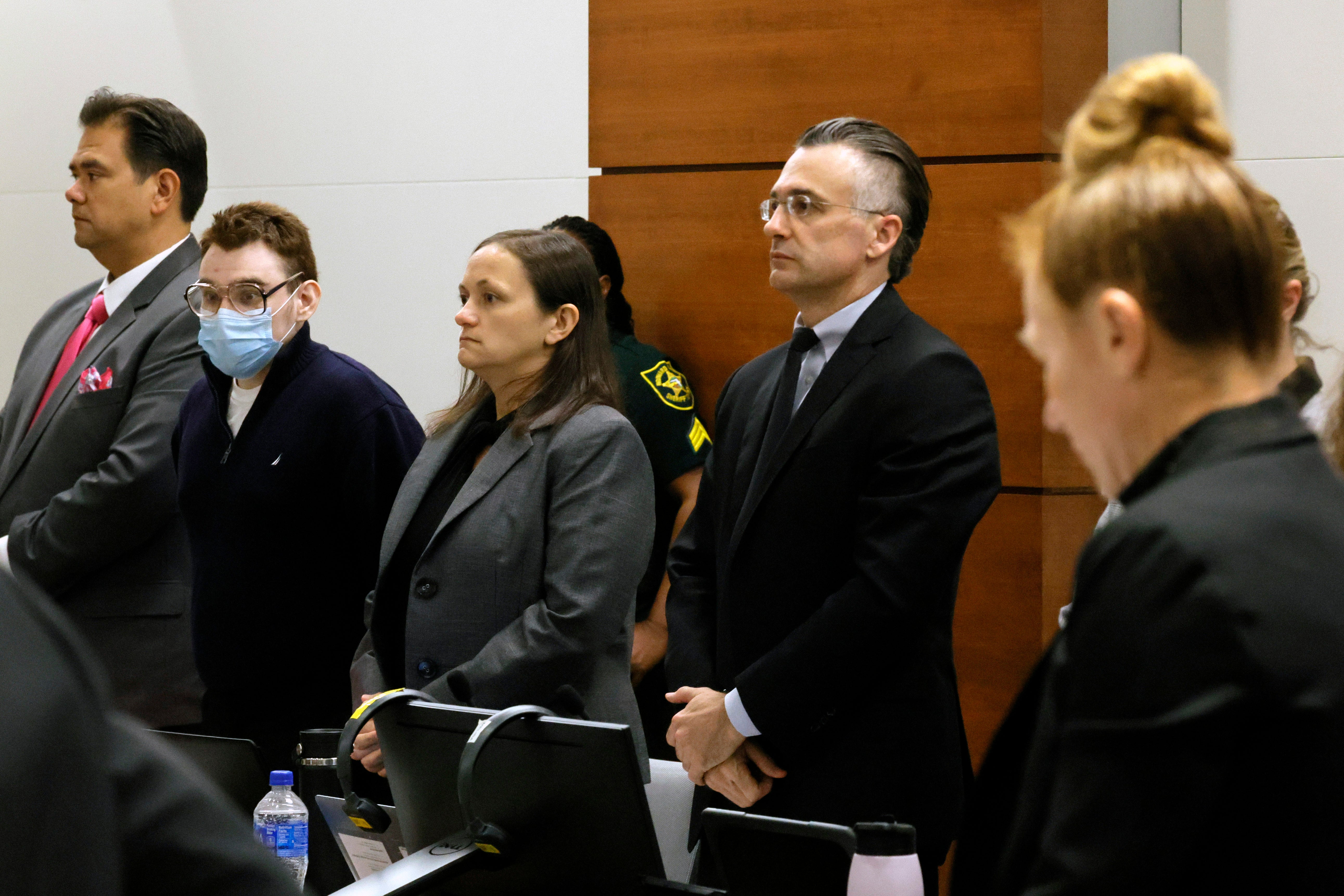 Nikolas Cruz pictured in court on day four of his trial on Thursday