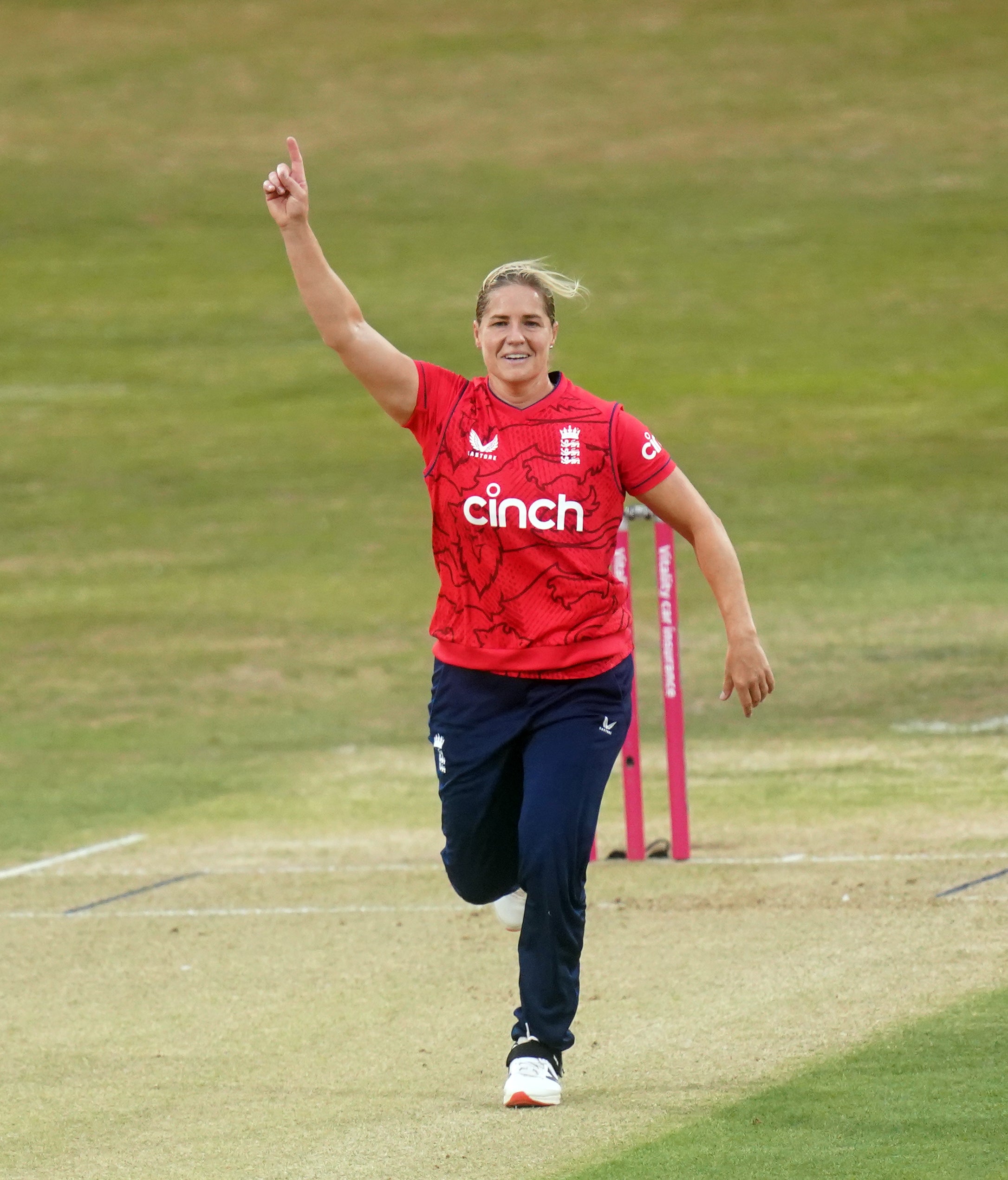 Katherine Brunt celebrates (Adam Davy/PA)