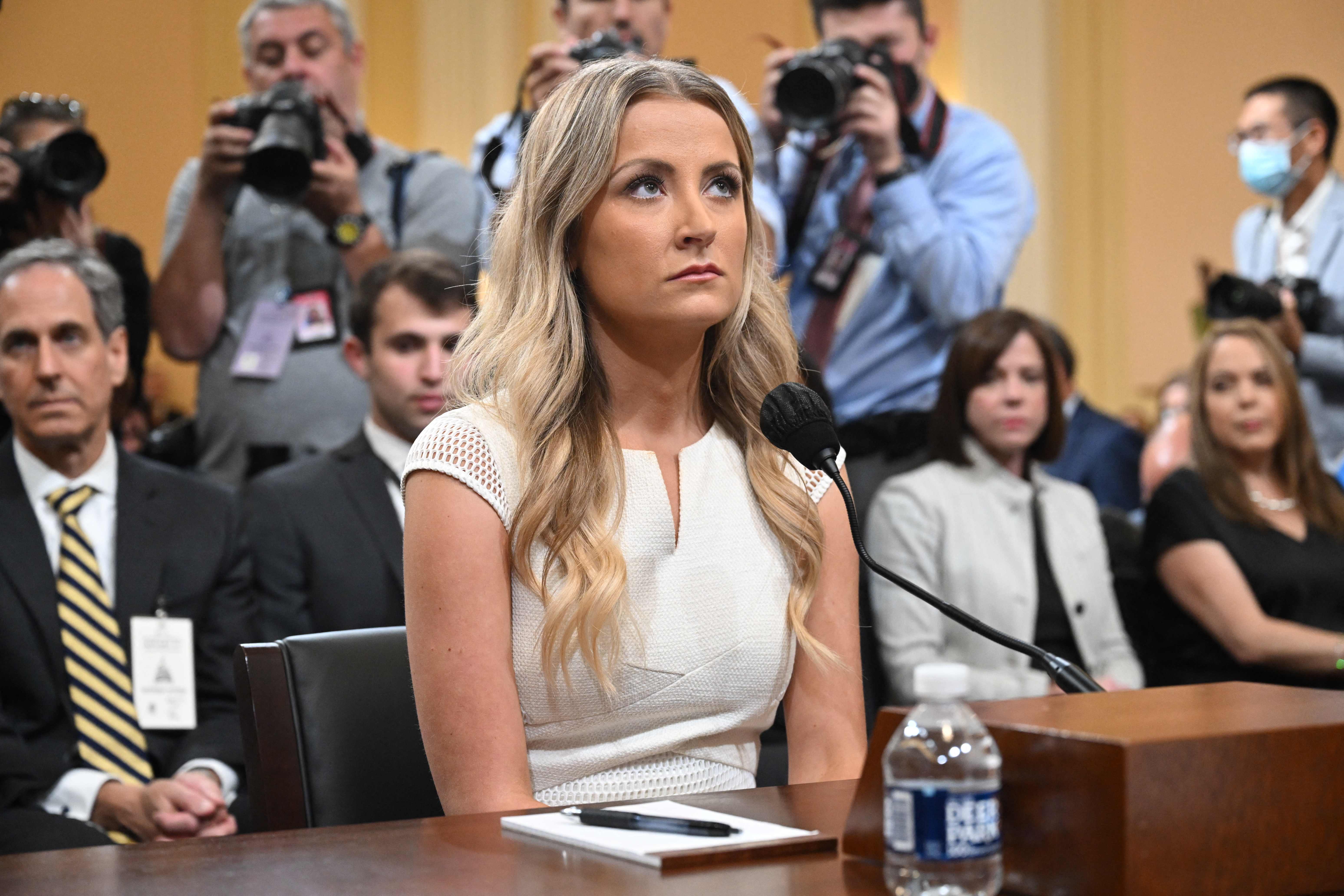 Former Deputy White House Press Secretary Sarah Matthews testifies before the January 6 committee on Thursday