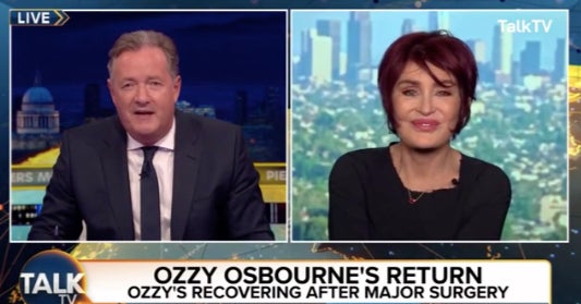 Piers Morgan and Sharon Osbourne on TalkTV