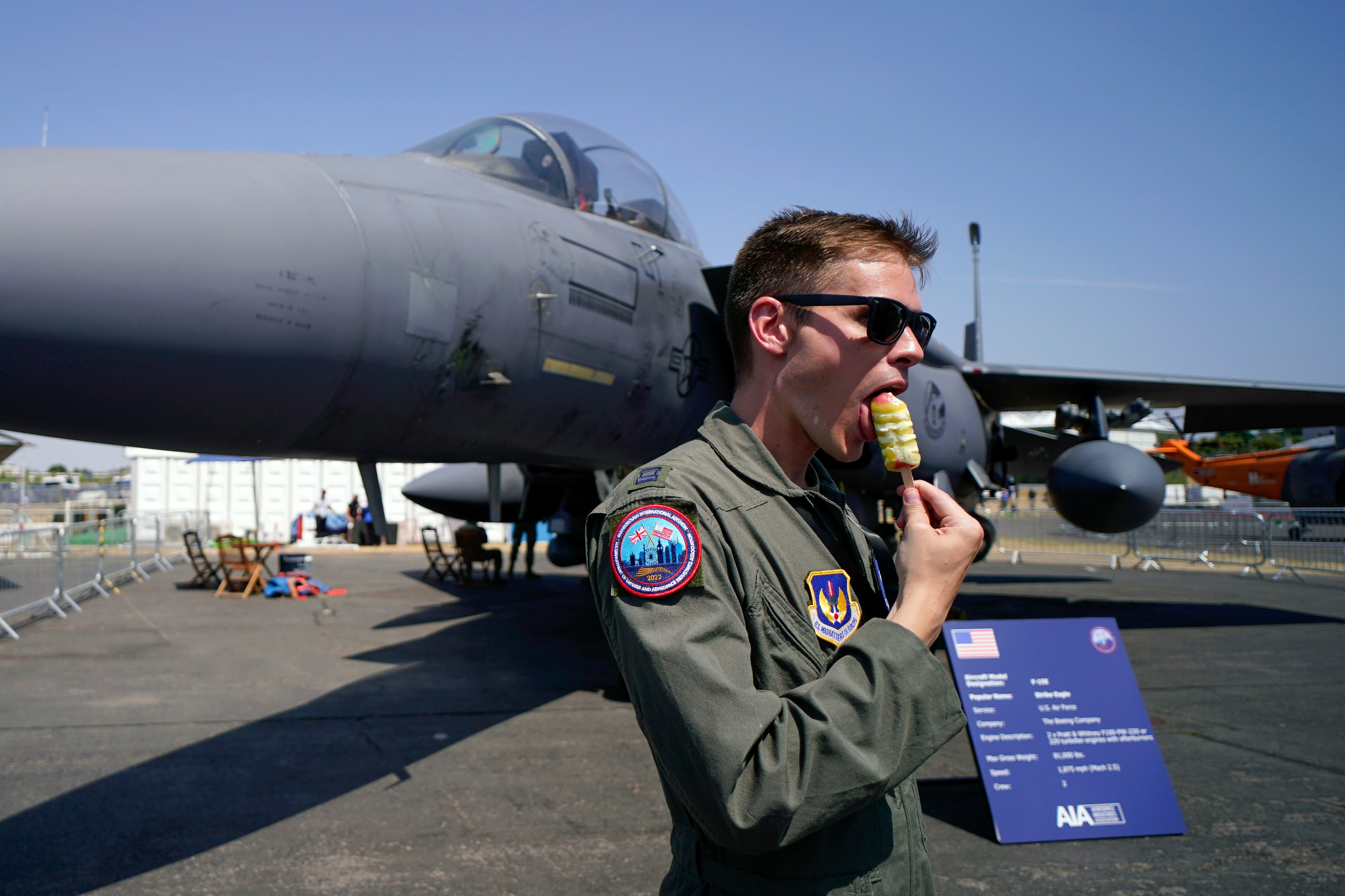 Britain Airshow Fighter Pilots