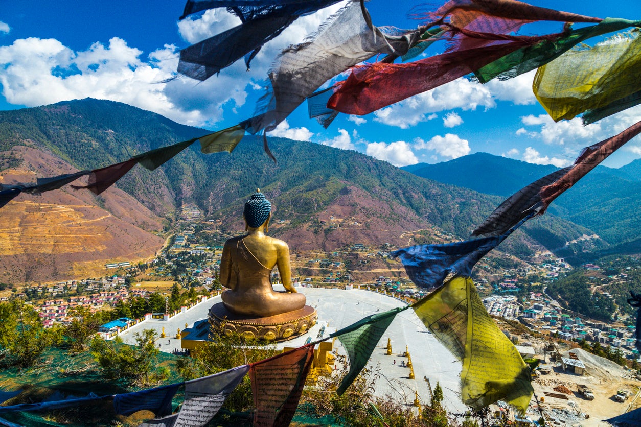 Bhutan’s Great Buddha Dordenma statue near Thimphu