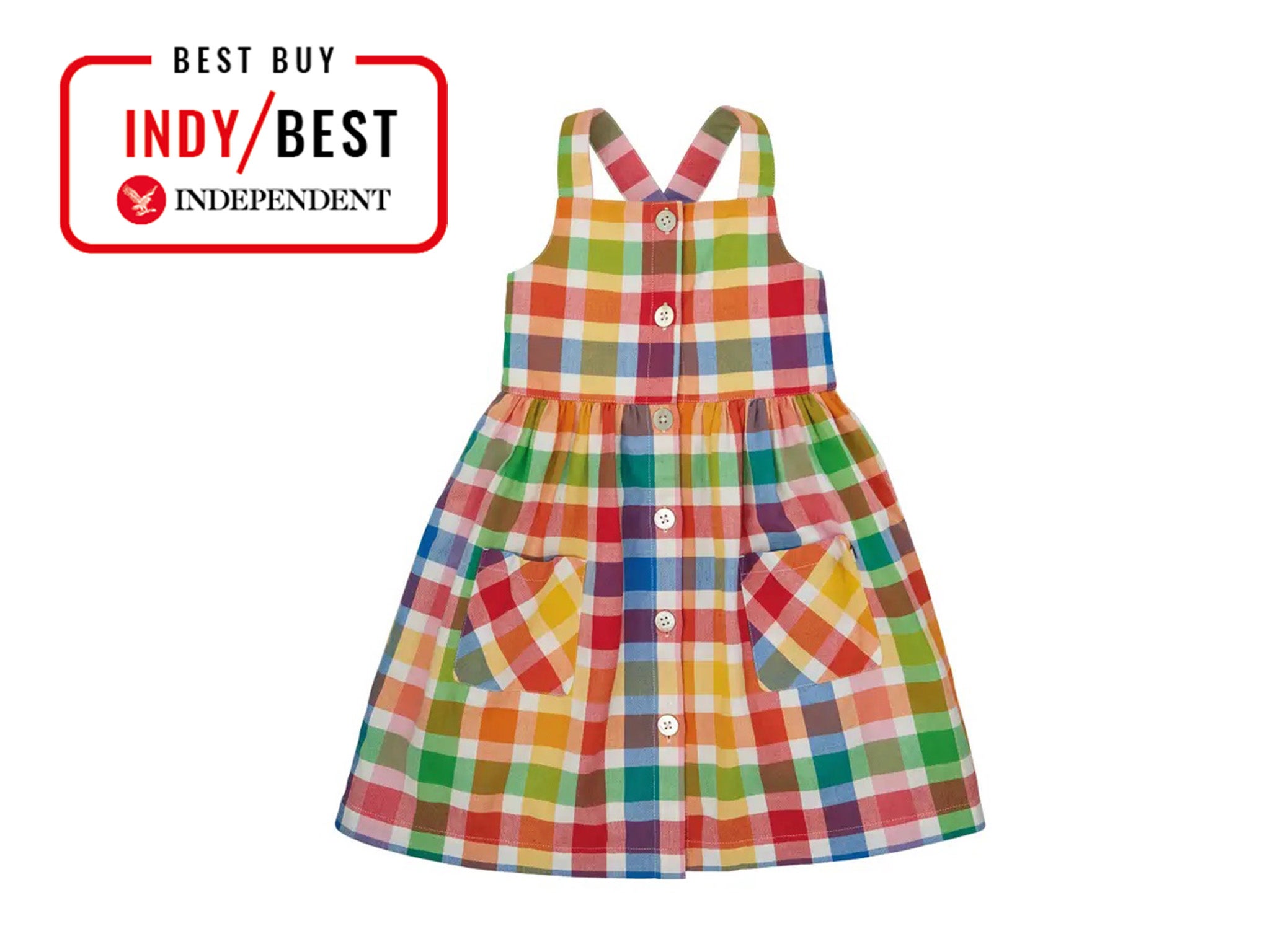 Frugi Abigail checked dress