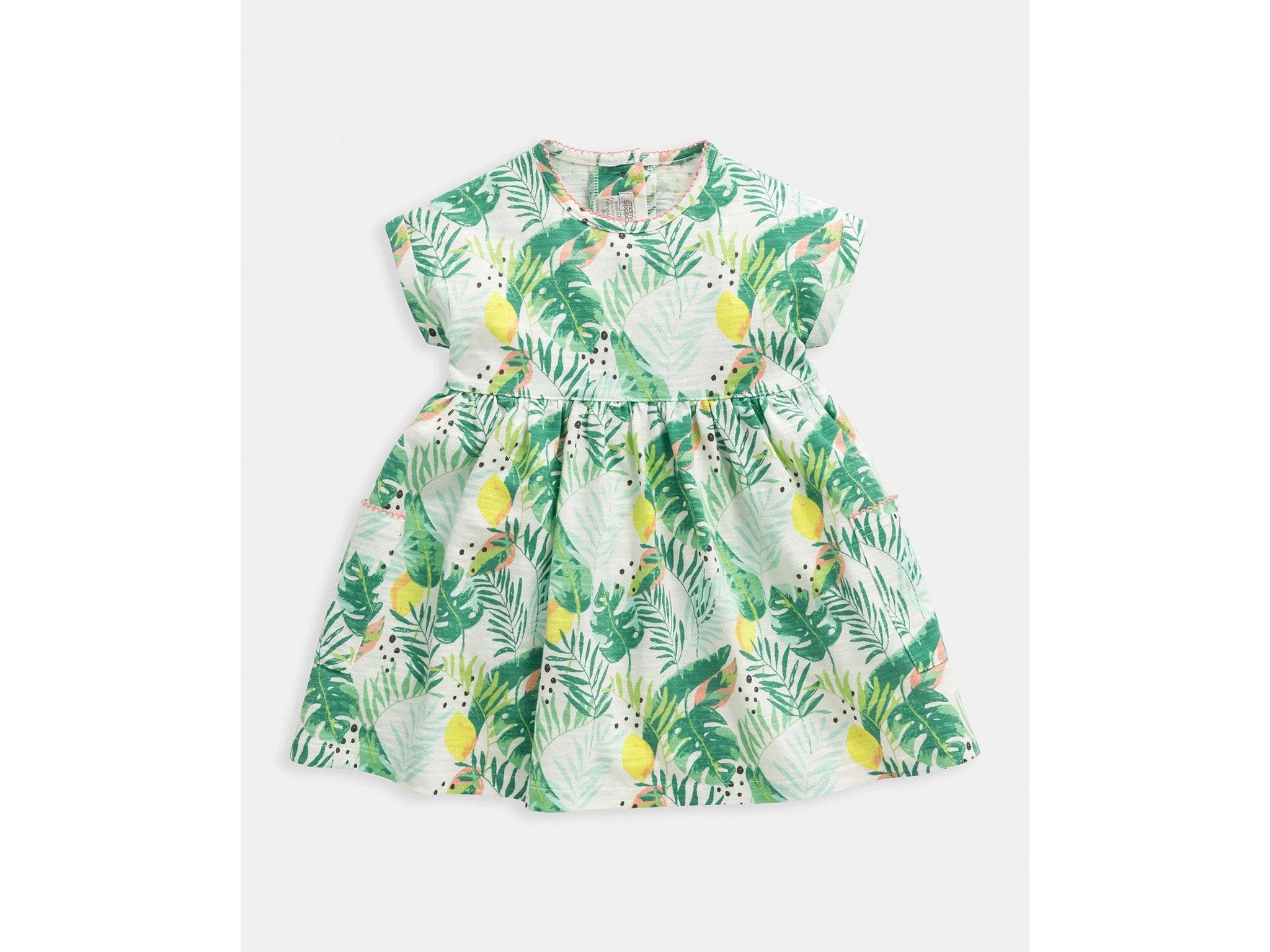 Mamas & Papas tropical all over print Jersey dress