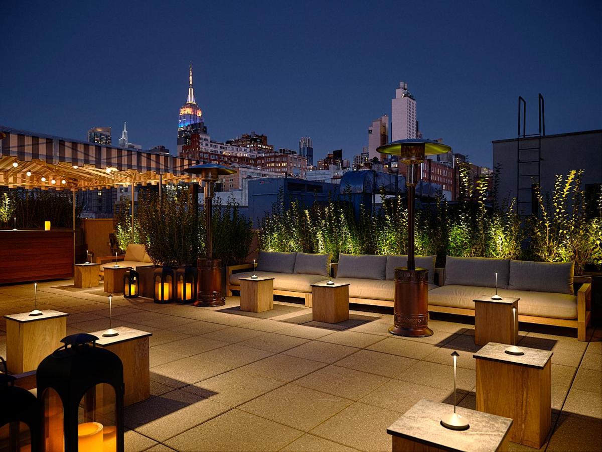 The Moore’s petite rooftop has a bar five nights a week