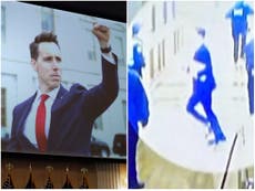 Josh Hawley claims humiliating footage of him fleeing mob he ‘riled up’ has helped his fundraising