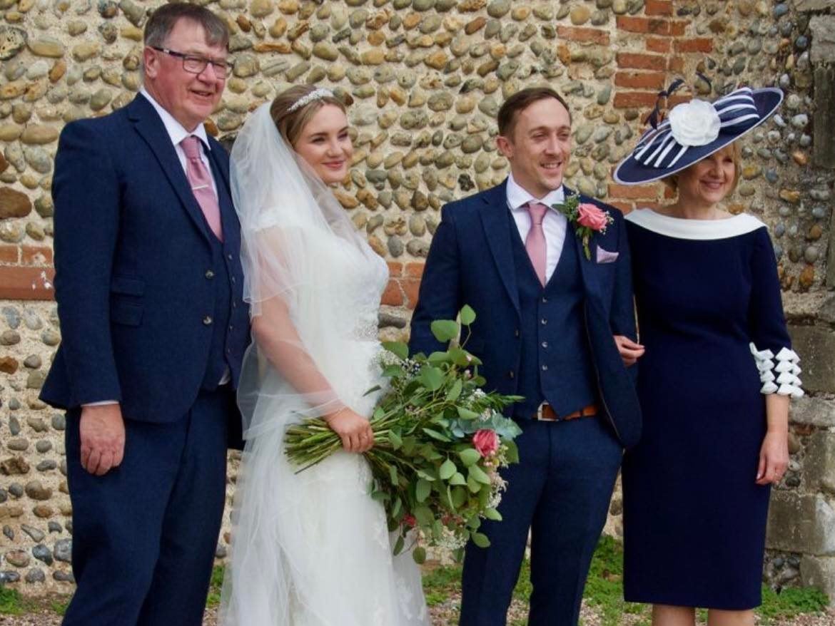 David and Trudie on their daughter Shona’s wedding day