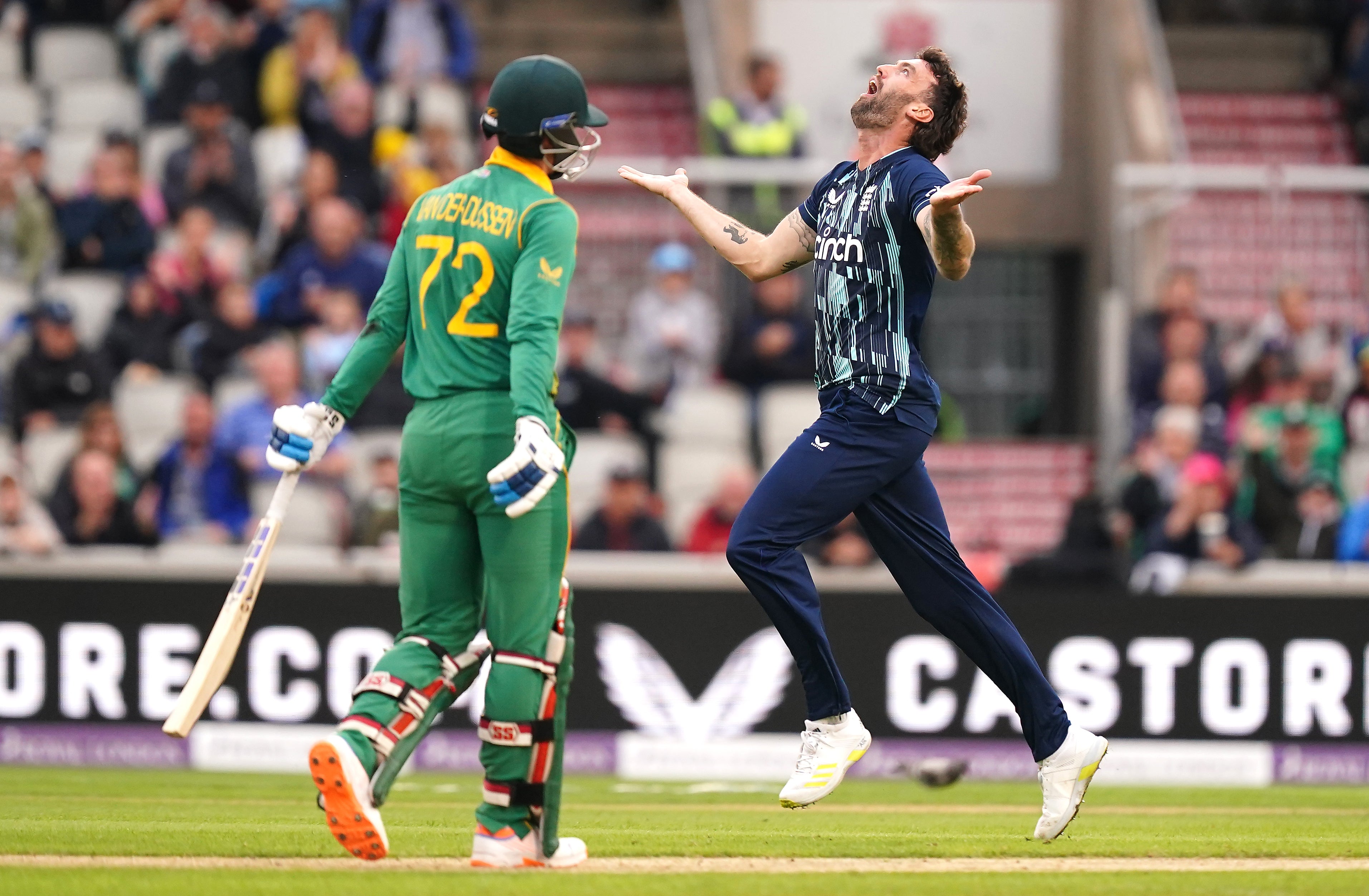 Reece Topley helped give England the perfect start (Mike Egerton/PA)