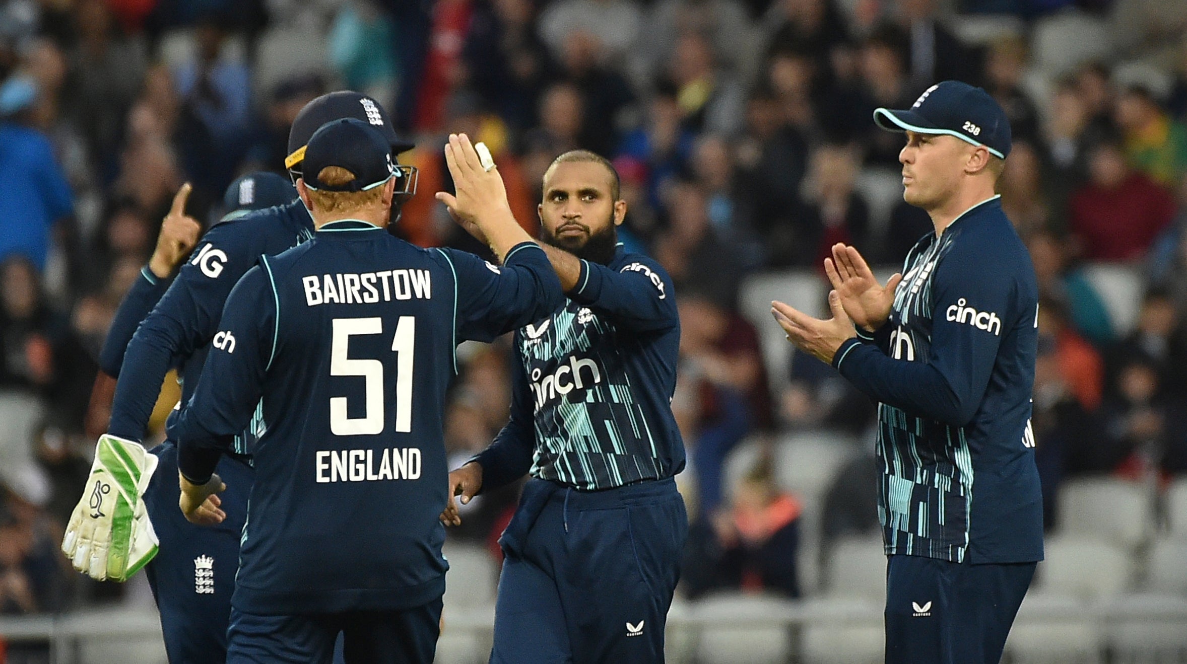 Adil Rashid helped mop up the tail