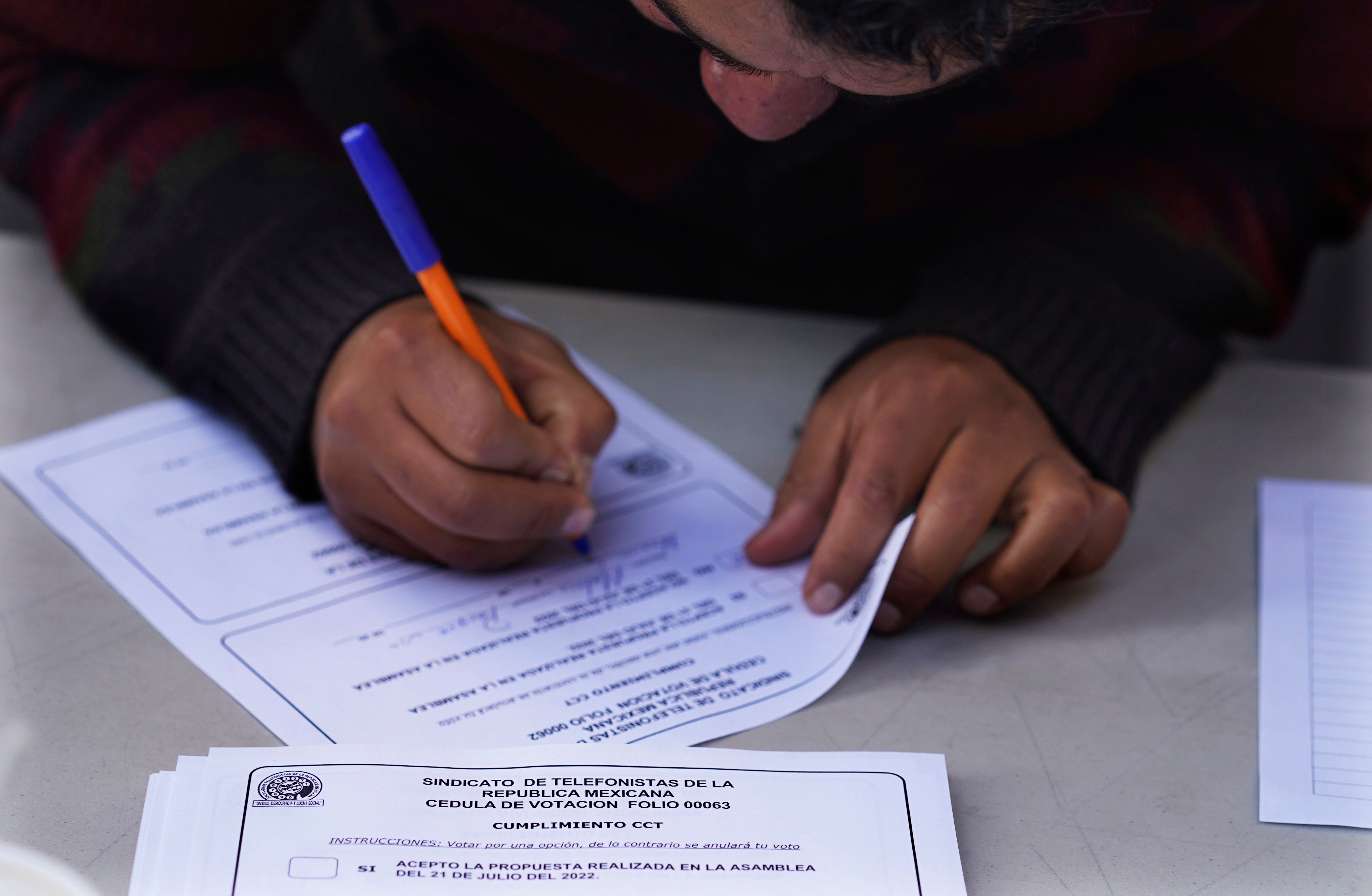 Mexico Telmex Strike