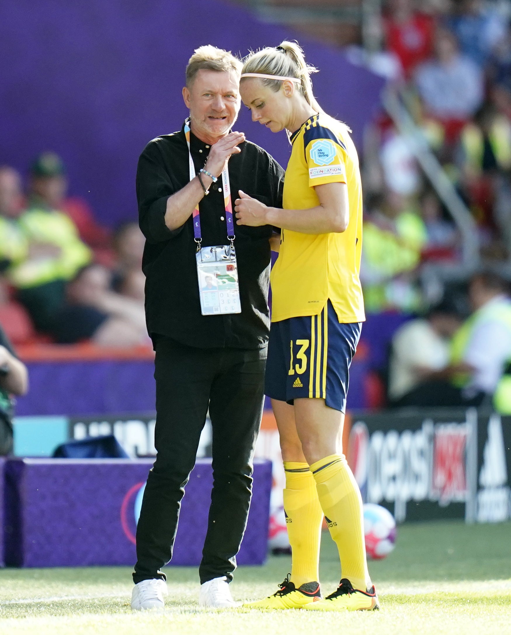 Sweden head coach Peter Gerhardsson knows he needs to plot something special for England (Danny Lawson/PA)