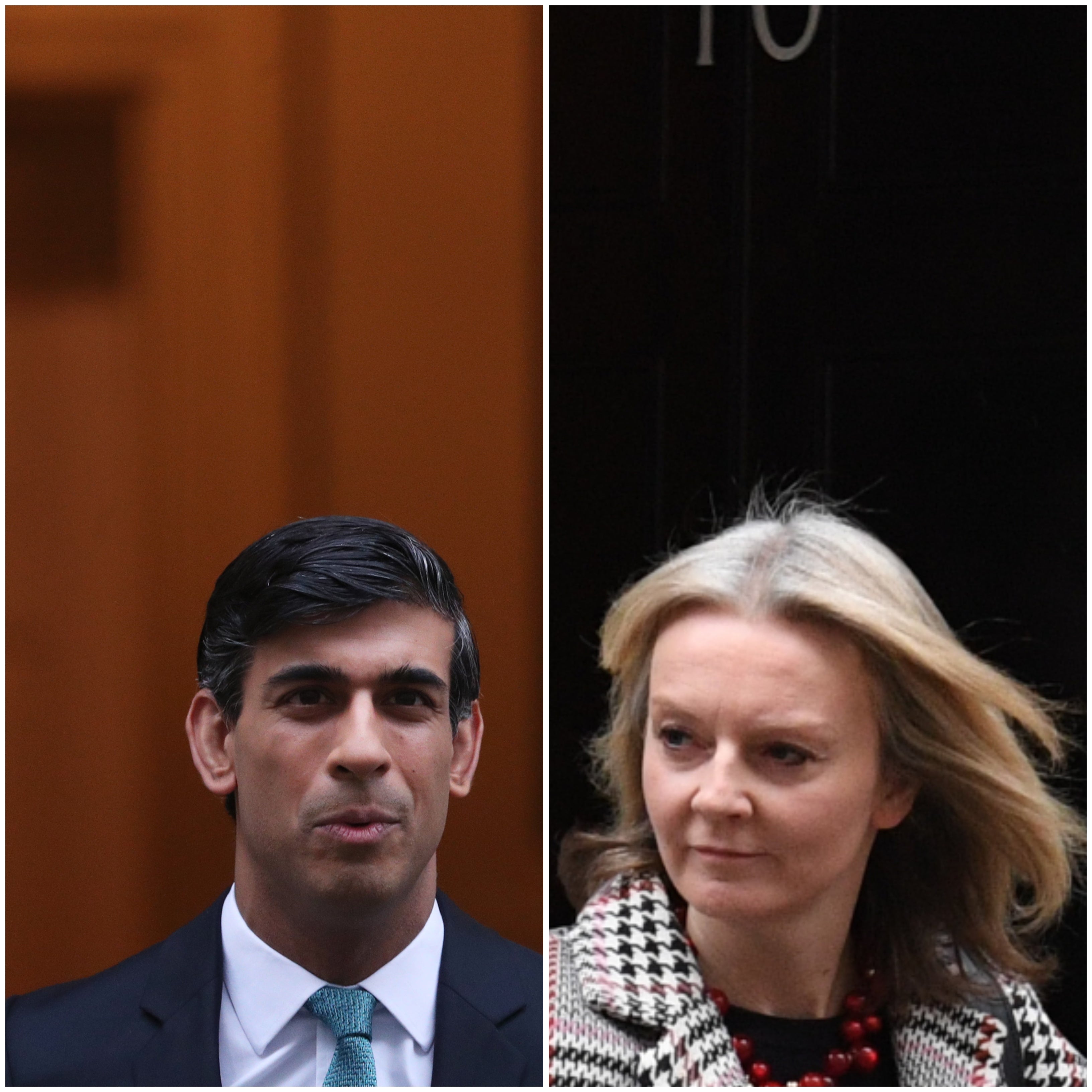 Rishi Sunak and Liz Truss (Yui Mok/Stefan Rousseau/PA)