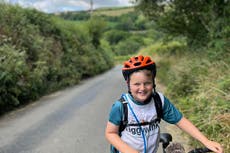 Hedgehog-lover Harry, eight, is cycling over 1,100 miles for wildlife hospital