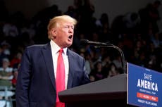 ‘Where does it end?’: Trump rails against Jan 6 committee ‘persecution’ in Arizona rally speech