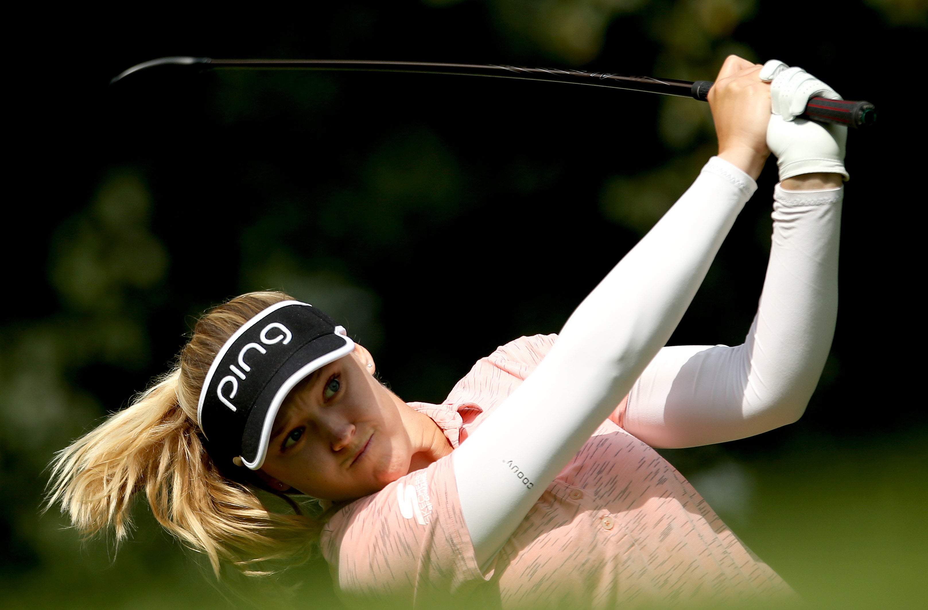 Brooke Henderson is leading the way at the Evian Championship (Steven Paston/PA)