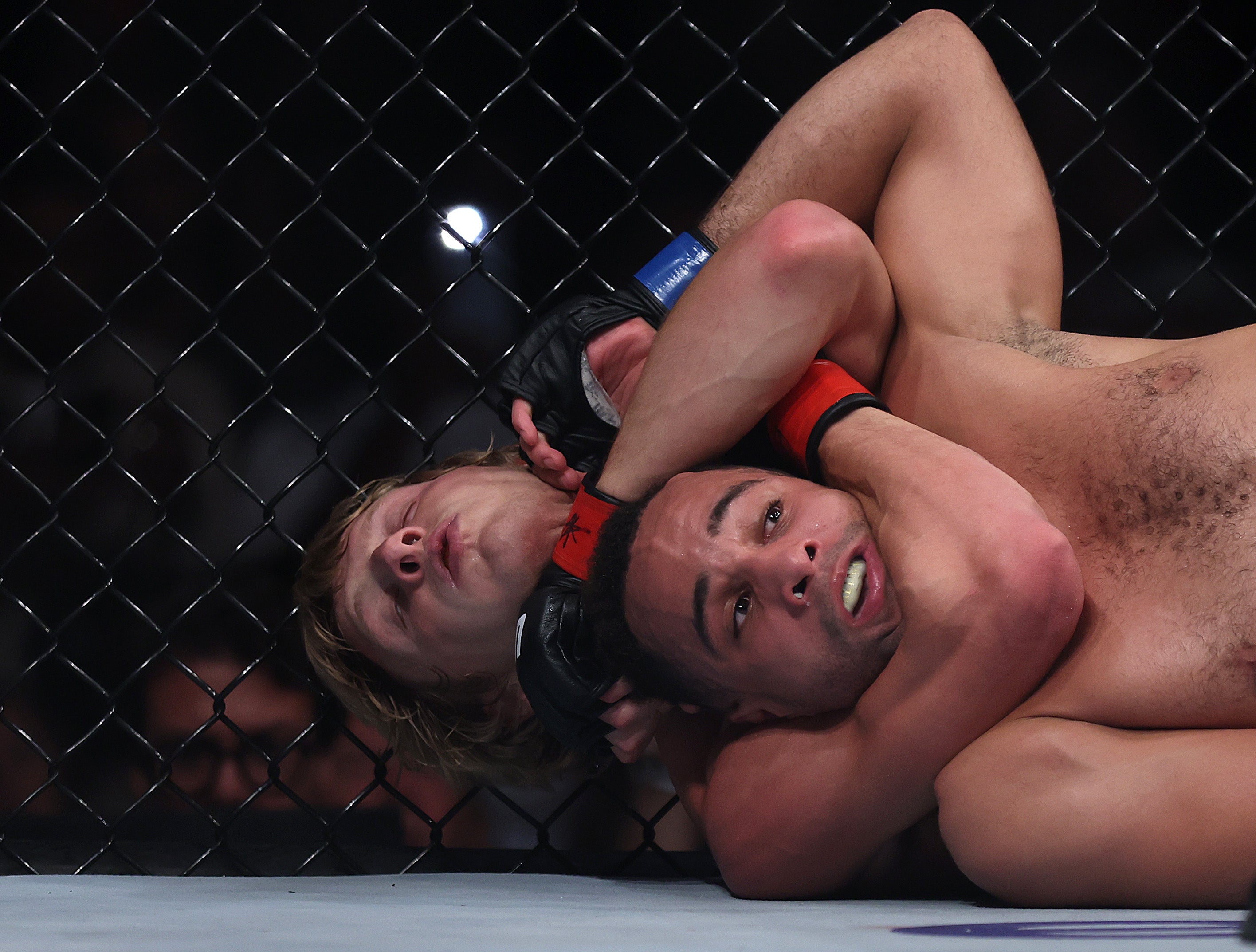 Pimblett submitted Jordan Leavitt with a rear naked choke