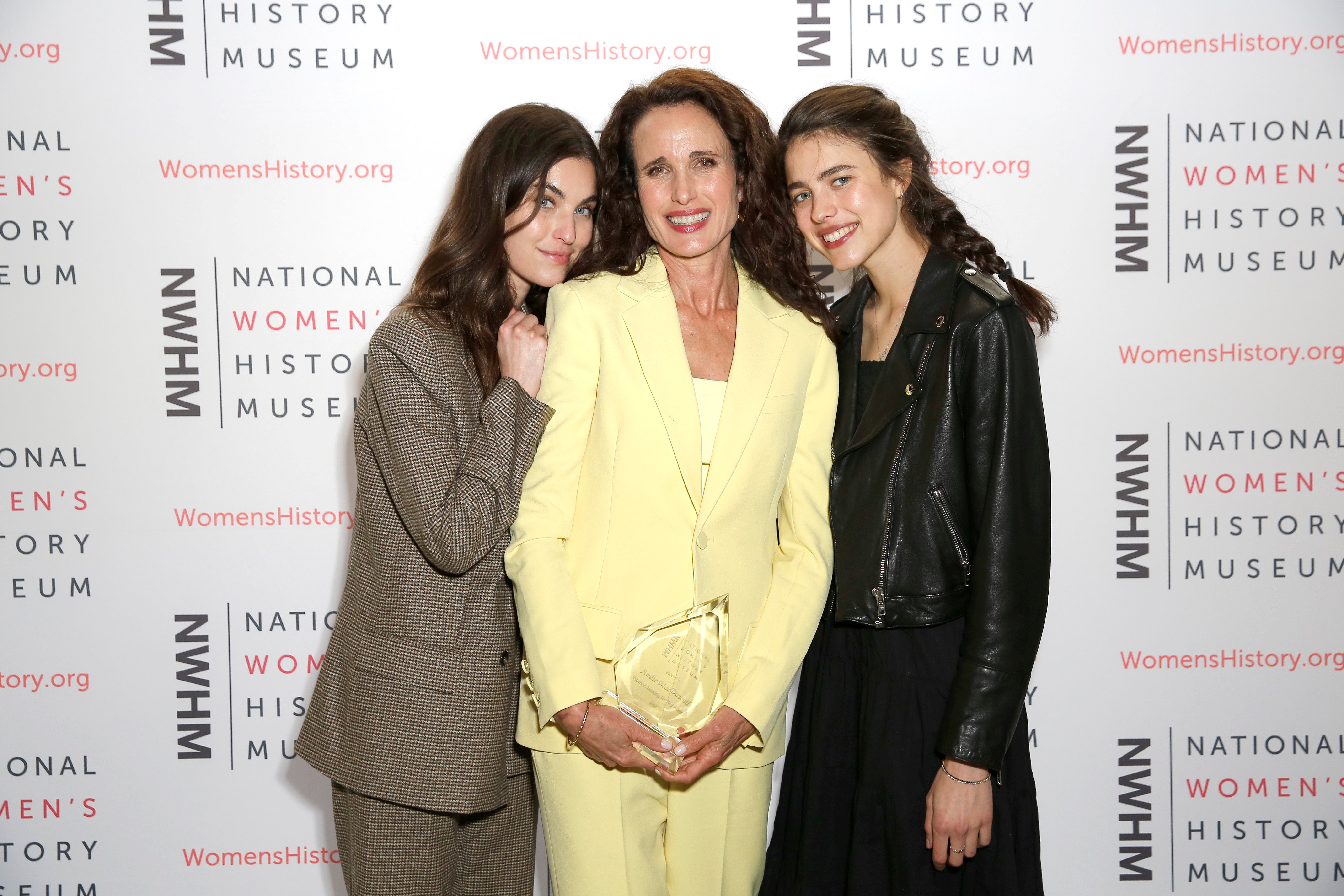 Andie MacDowell and her daughters, Rainey and Margaret Qualley