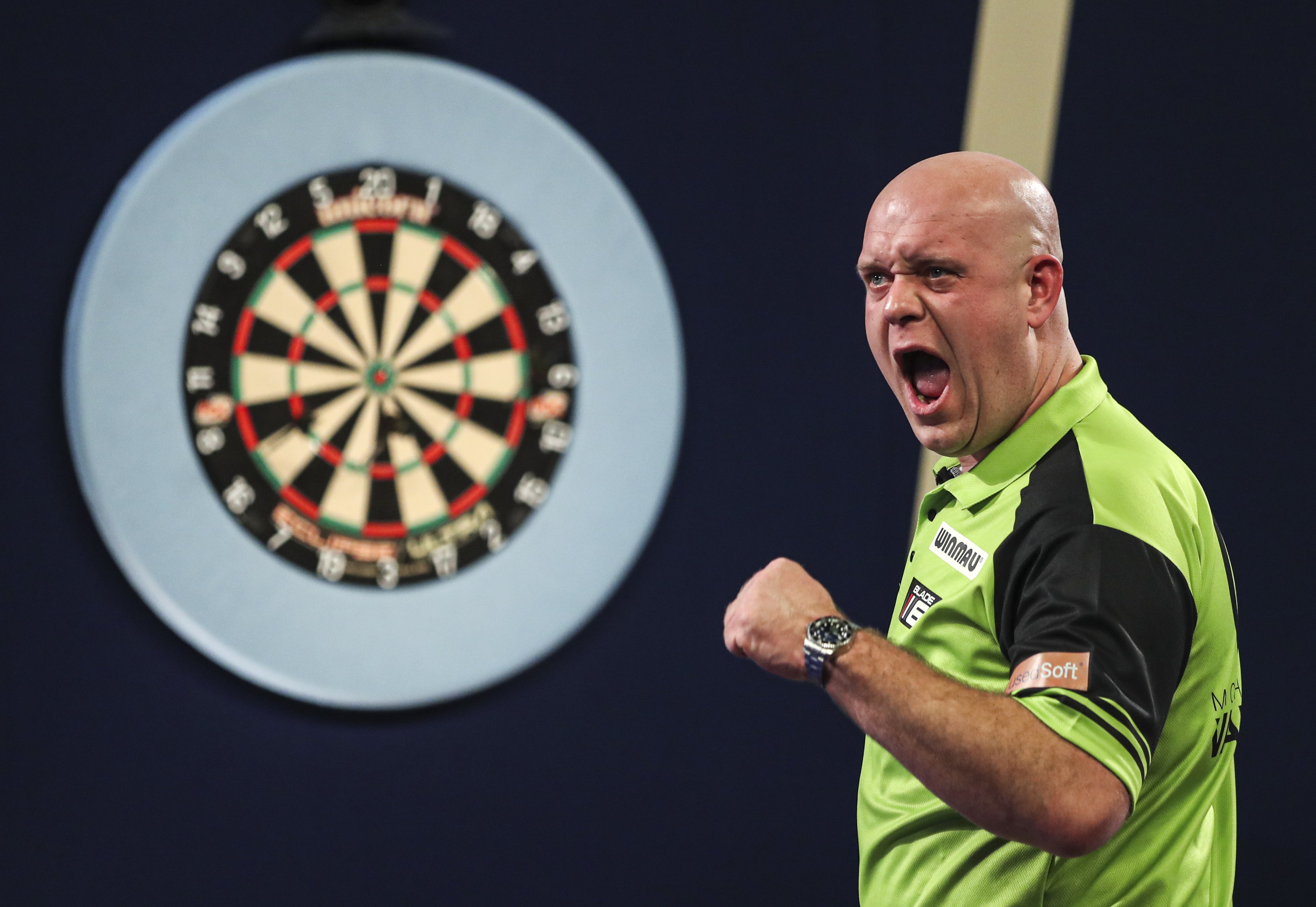 Michael Van Gerwen sent his rivals a message after winning the World Matchplay (Kieran Cleeves/PA)