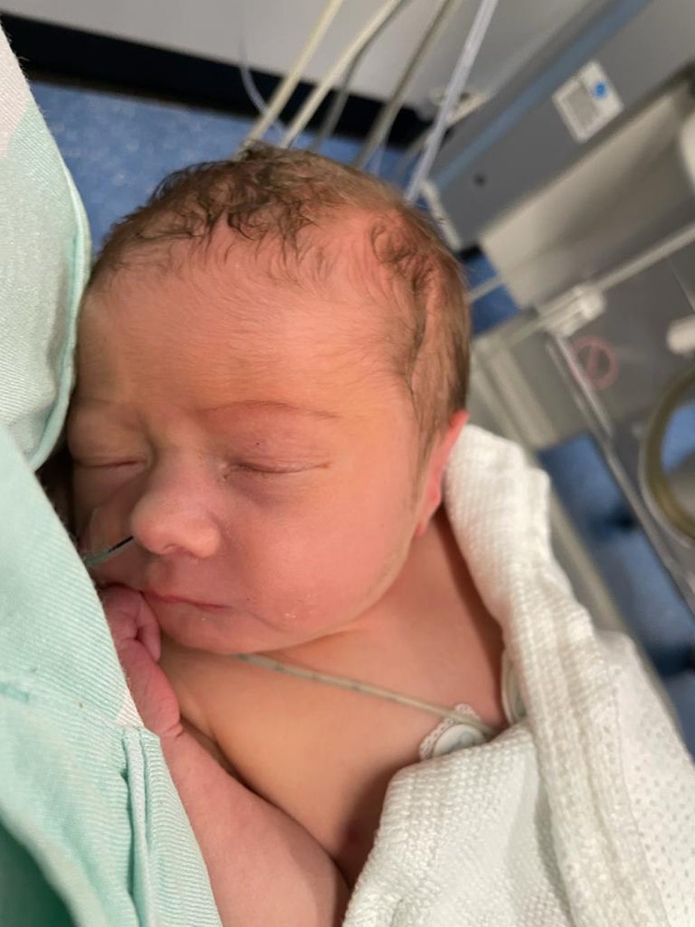 Zack Reilly at one day old (Collect/PA Real Life)