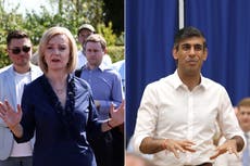 Tax cuts pledged by Liz Truss and Rishi Sunak not possible without slashing spending, economists say