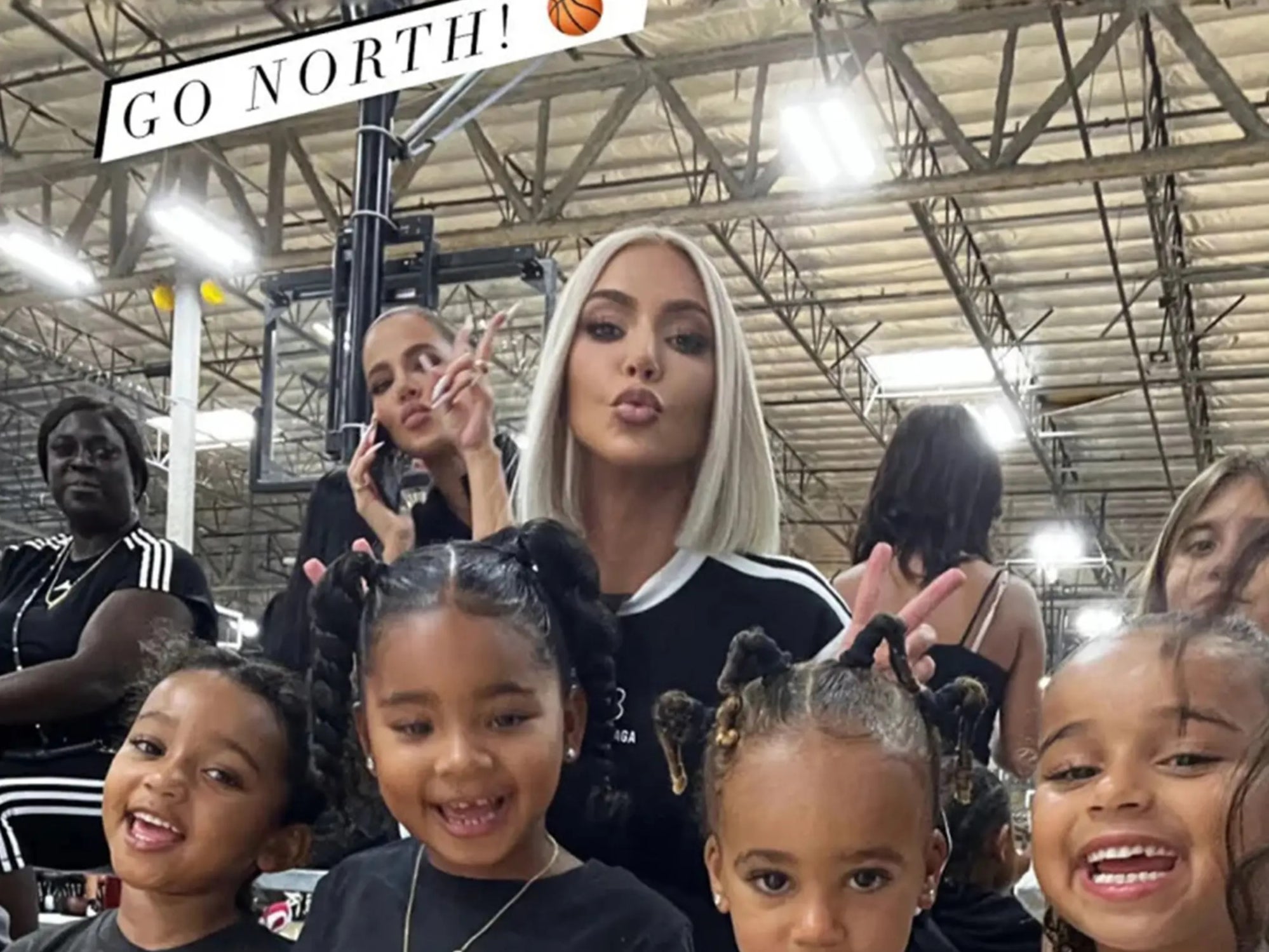 In attendance were Kim and Khloé’s daughters, Chicago and True, both 4, Kourtney Kardashian’s daughter, Penelope, 10, and Robert Kardashian’sdaughter, Dream, 5