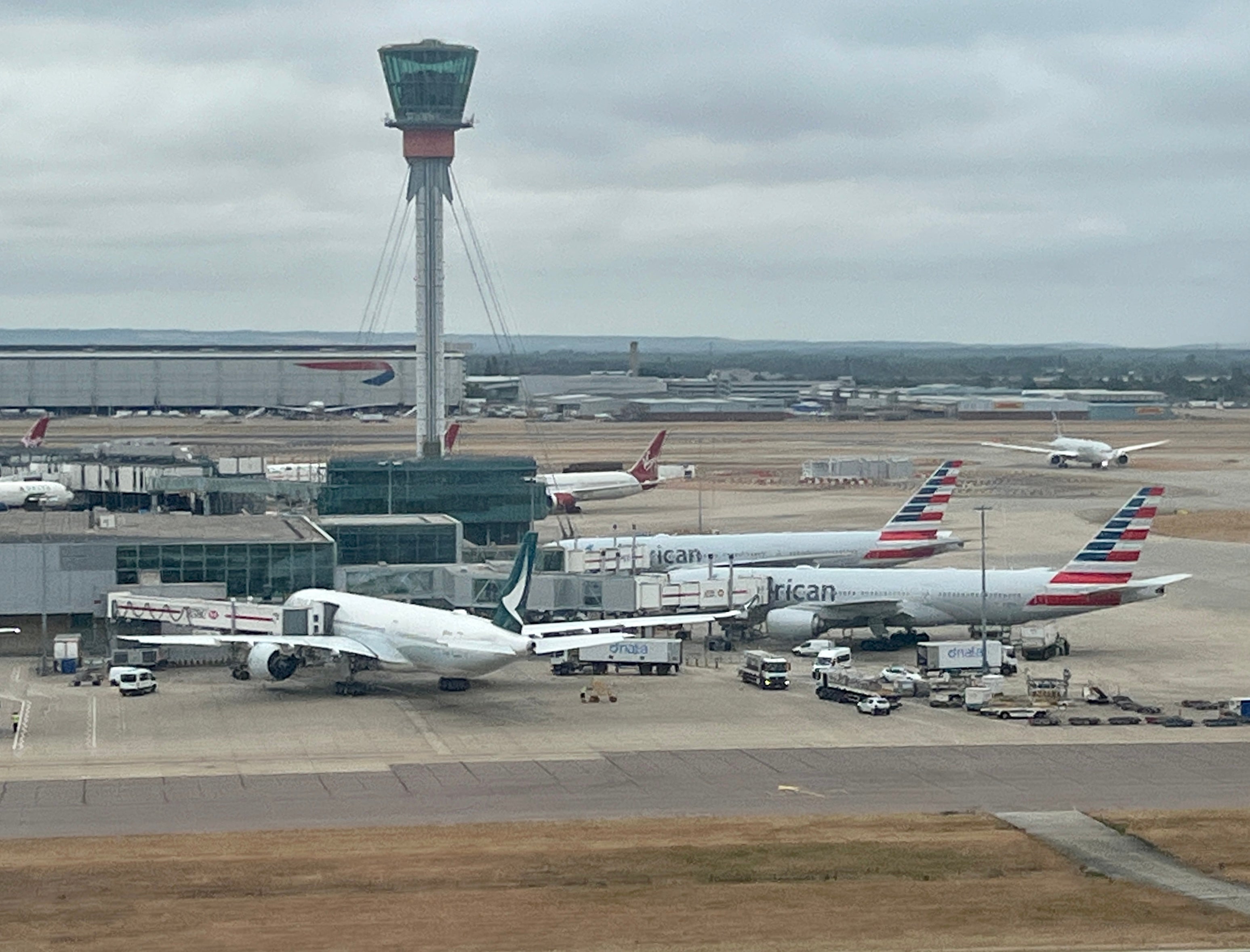 Under pressure: London Heathrow imposed a limit of 100,000 departing passengers per day in summer