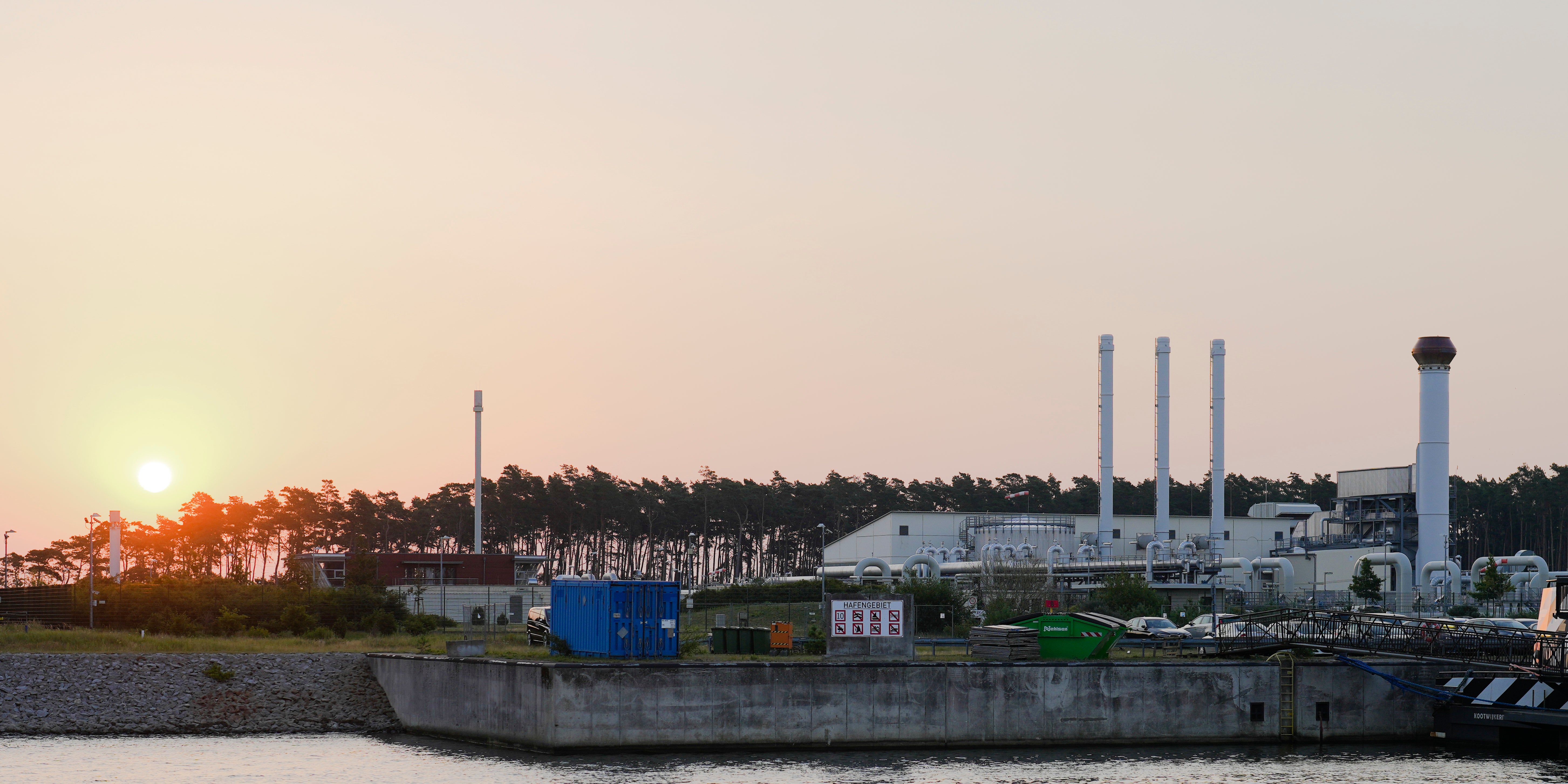 Lubmin landfall site in Germany, where Nord Stream gas reaches European soil