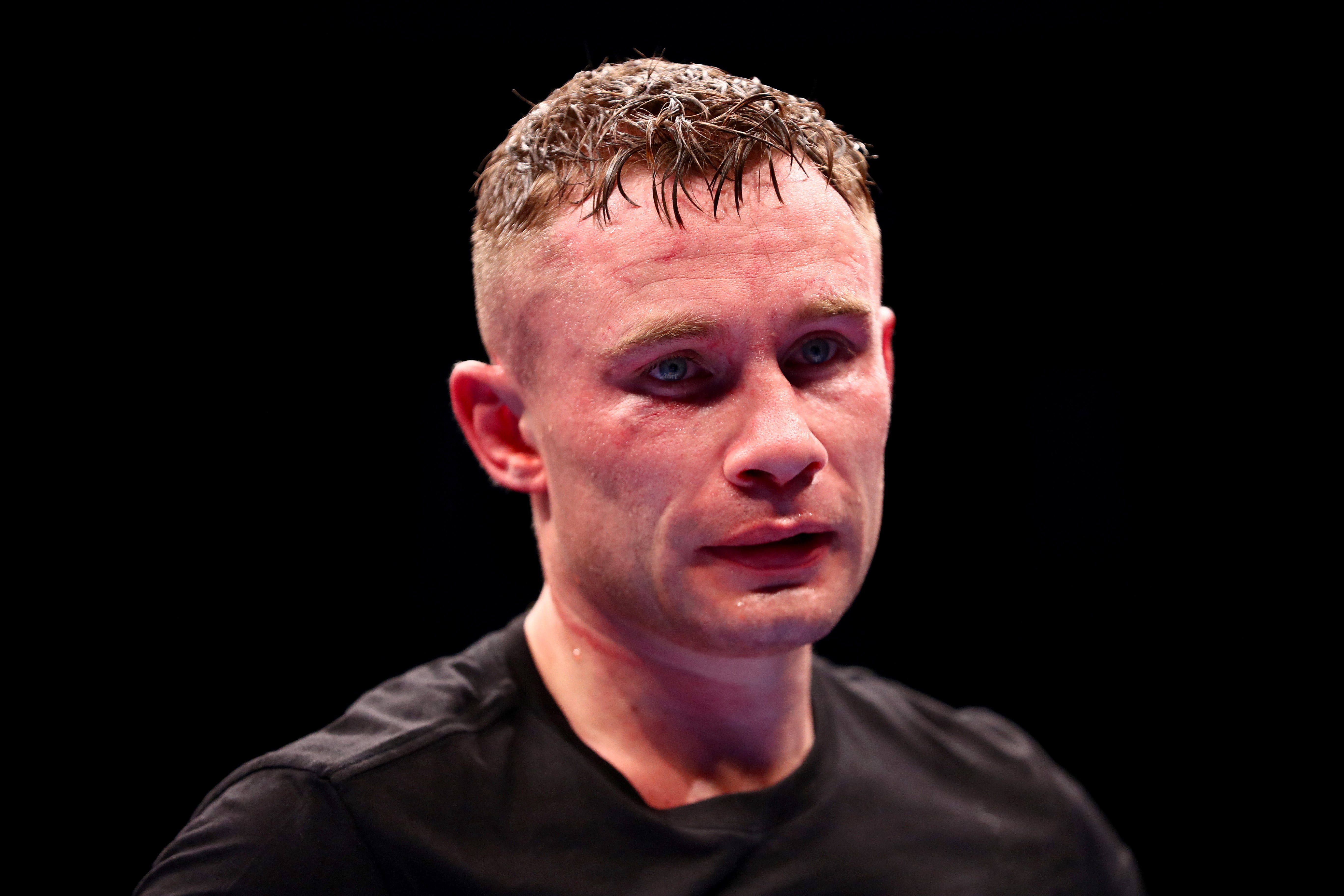 Frampton after his final fight, a stoppage loss to Jamel Herring