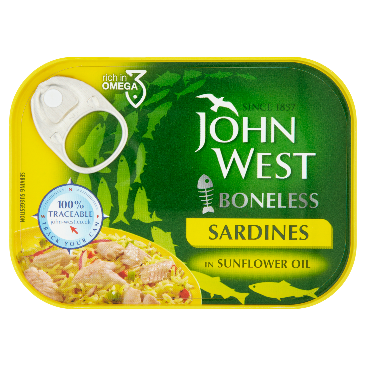 95g boneless sardines in sunflower oil is one of the John West products being pulled